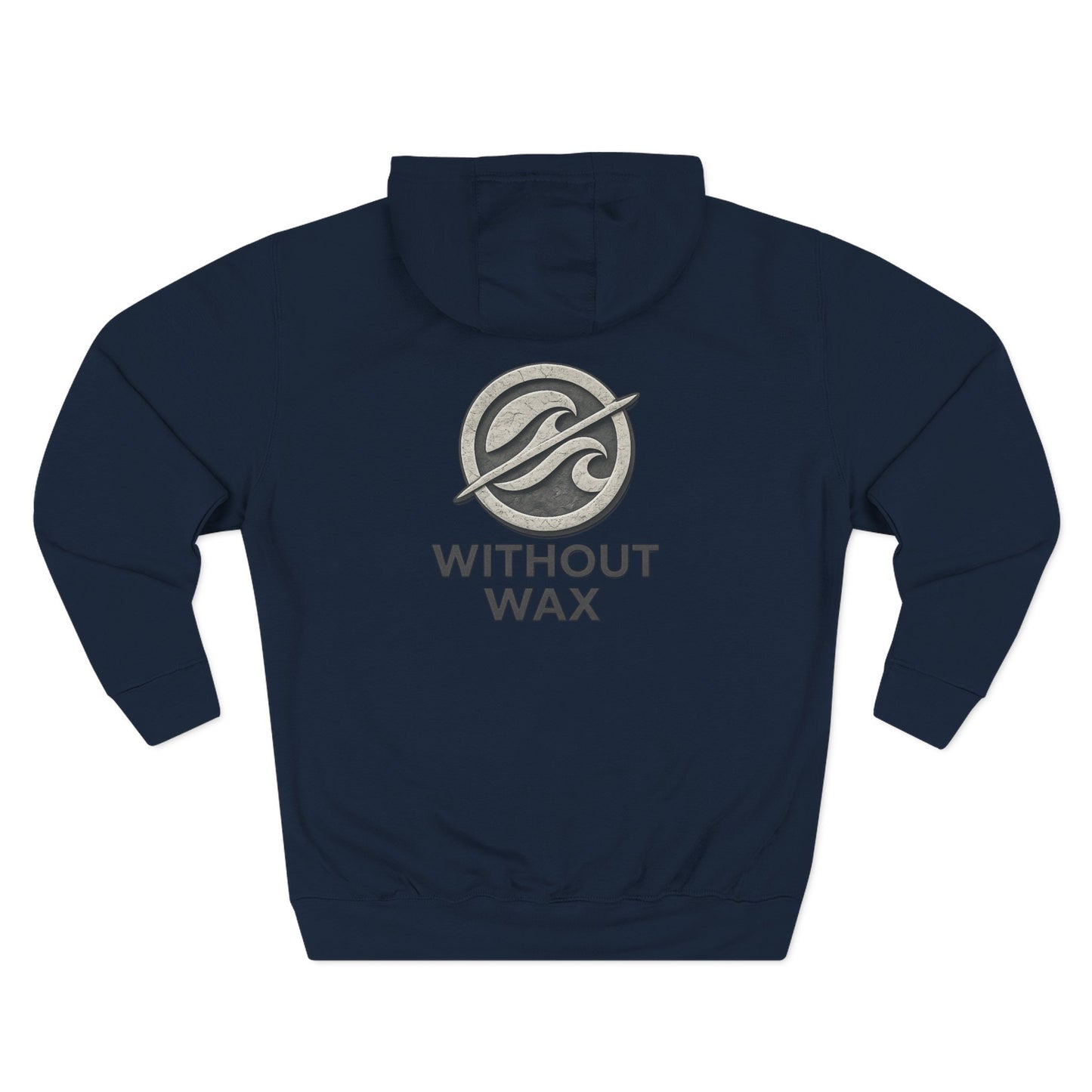 Without Wax Hoodie – Surf-Inspired Wave Logo Pullover | Vintage Coastal Streetwear Hoodie