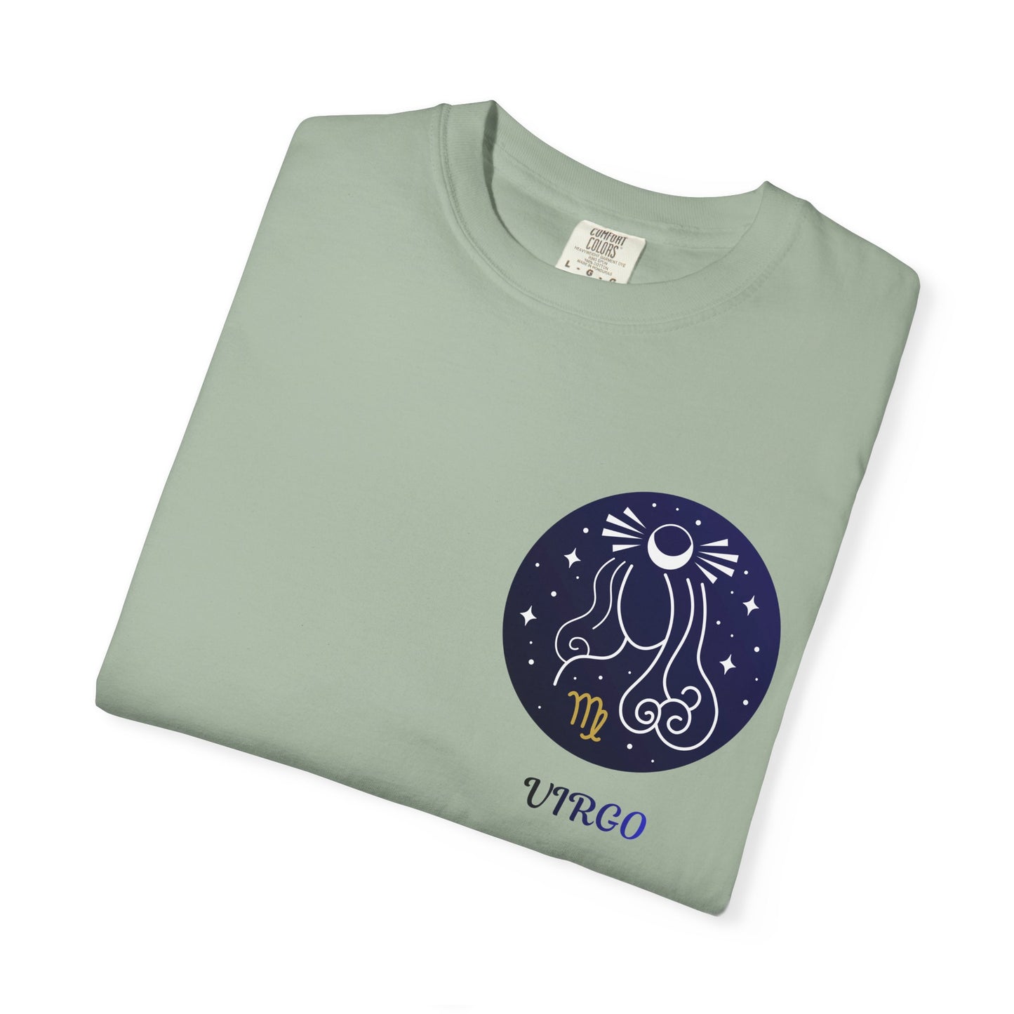 Virgo Zodiac T-Shirt – Celestial Virgo Moon Graphic Tee | Minimal Astrology Shirt