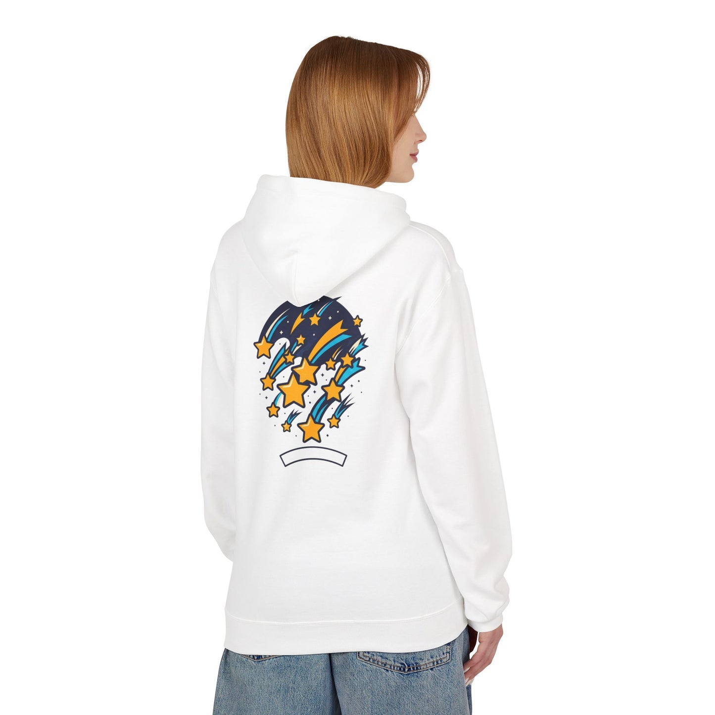 Starfall Hoodie – Shooting Stars Graphic Hoodie | Celestial Aesthetic, Cosmic Streetwear, Unisex Pullover