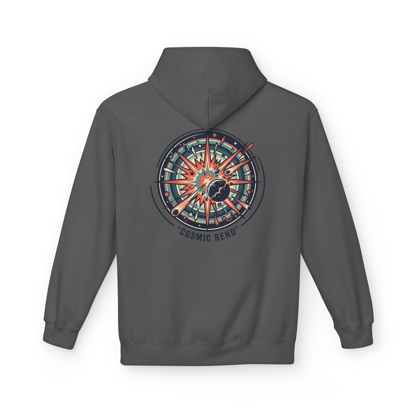 Cosmic Compass Hoodie – Retro Space Navigation Graphic Hoodie | Celestial Streetwear, Vintage Space Aesthetic, Unisex Hoodie