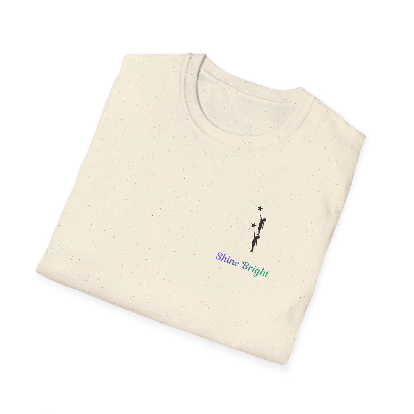 Shine Bright T-Shirt – Inspirational Star Graphic Tee | Minimal Positive Message Shirt