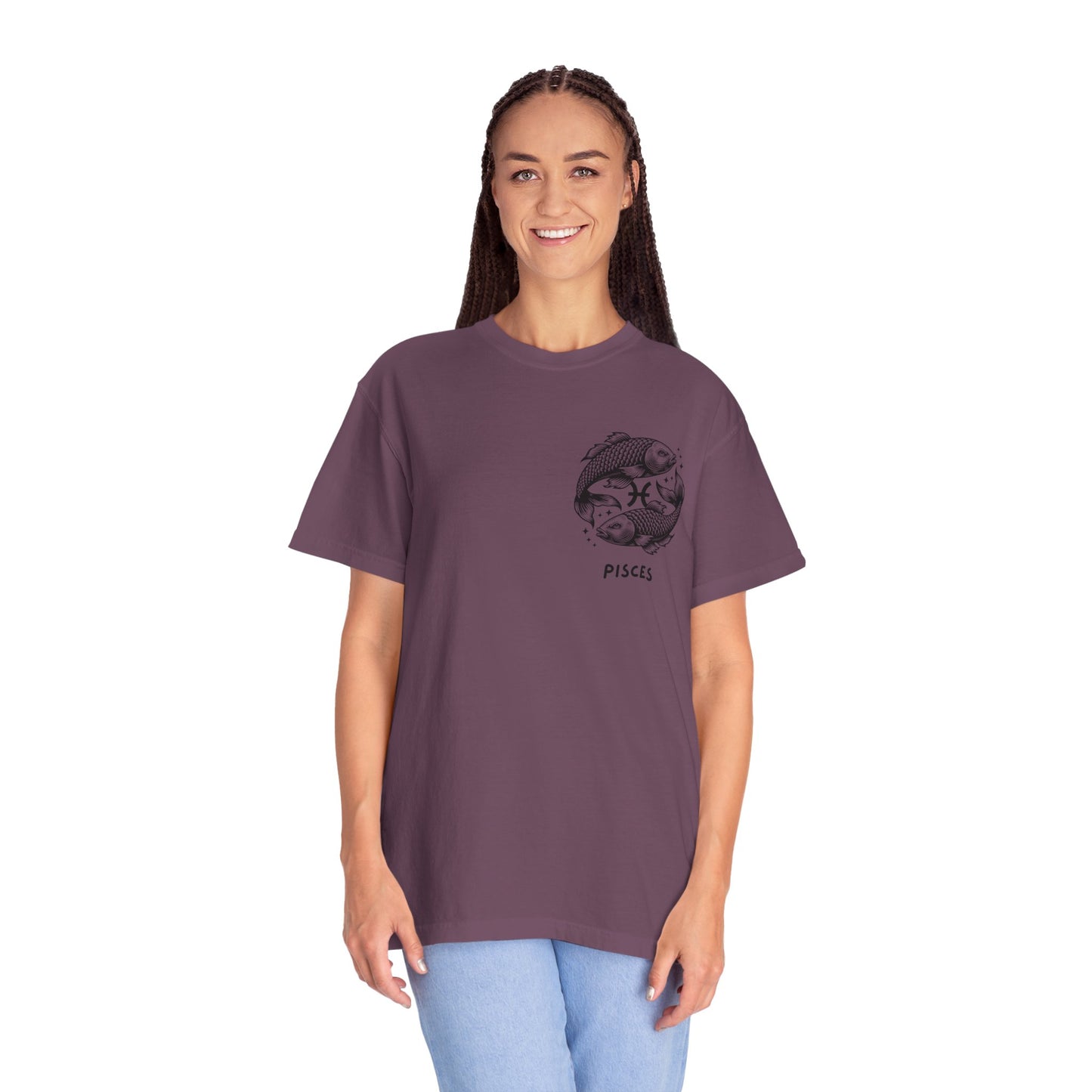Pisces Zodiac T-Shirt – Pisces Fish Astrology Graphic Tee | Celestial Star Sign Shirt
