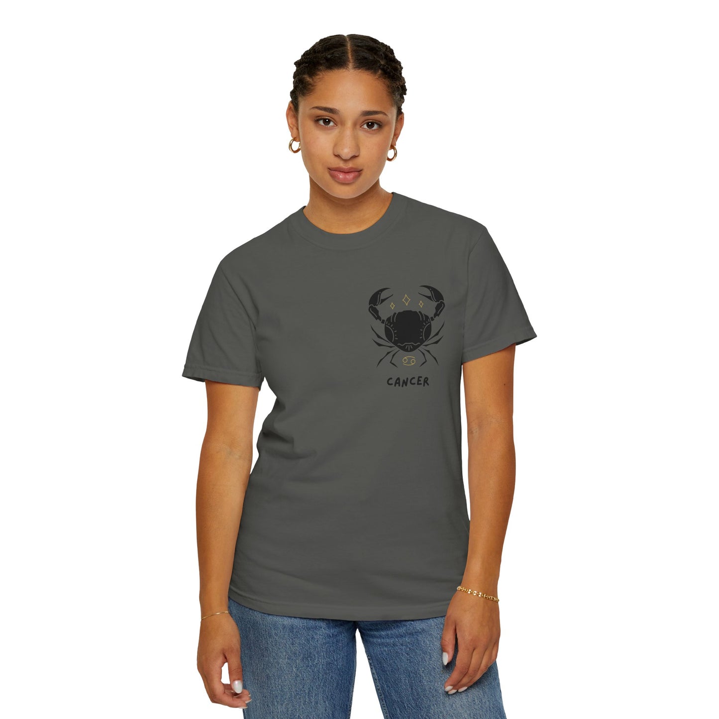 Cancer Zodiac T-Shirt – Crab Astrology Tee | Minimal Celestial Star Sign Shirt