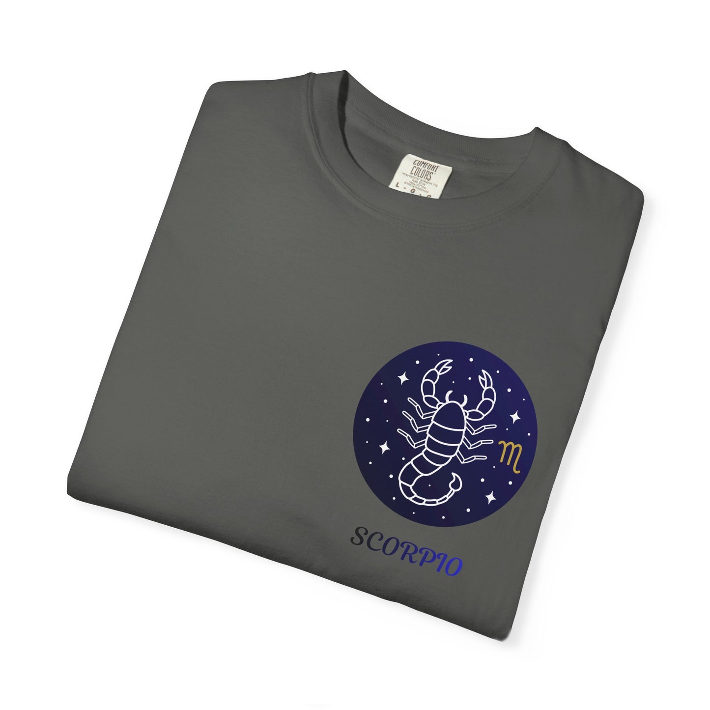 Scorpio Unisex Garment-Dyed T-Shirt – Zodiac Astrology Graphic Tee | Vintage Celestial Star Sign Shirt