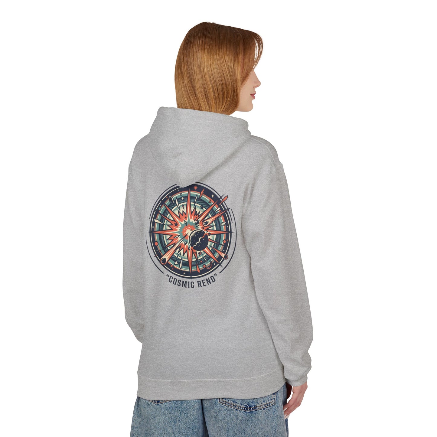 Cosmic Compass Hoodie – Retro Space Navigation Graphic Hoodie | Celestial Streetwear, Vintage Space Aesthetic, Unisex Hoodie