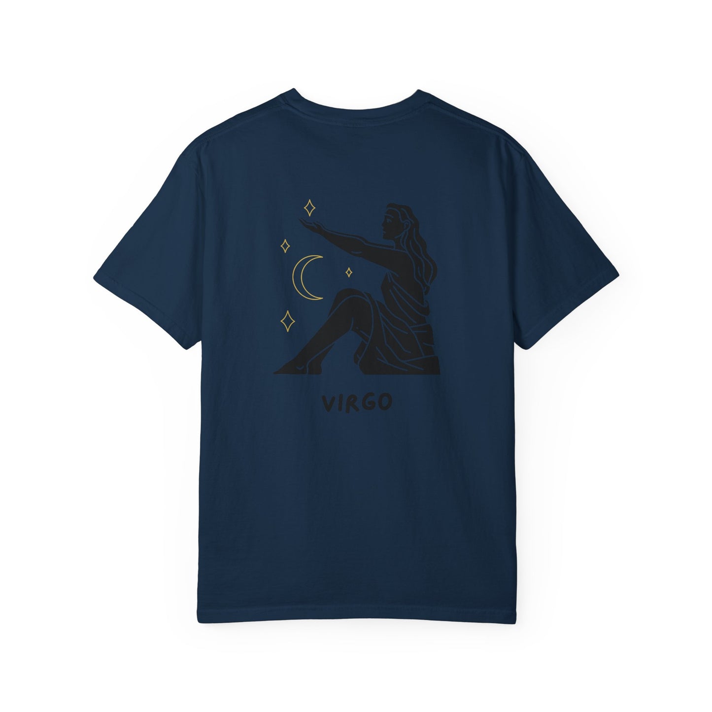 Virgo Zodiac T-Shirt – Minimalist Astrology Tee | Celestial Star Sign Graphic Shirt