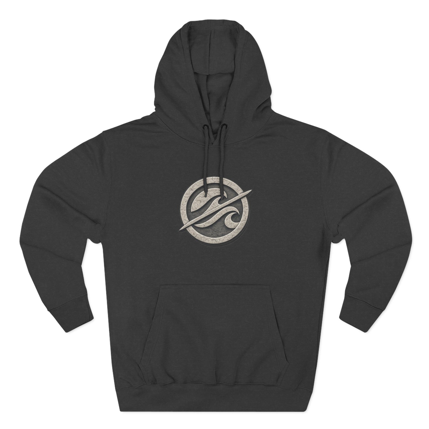 Without Wax Hoodie – Surf-Inspired Wave Logo Pullover | Vintage Coastal Streetwear Hoodie