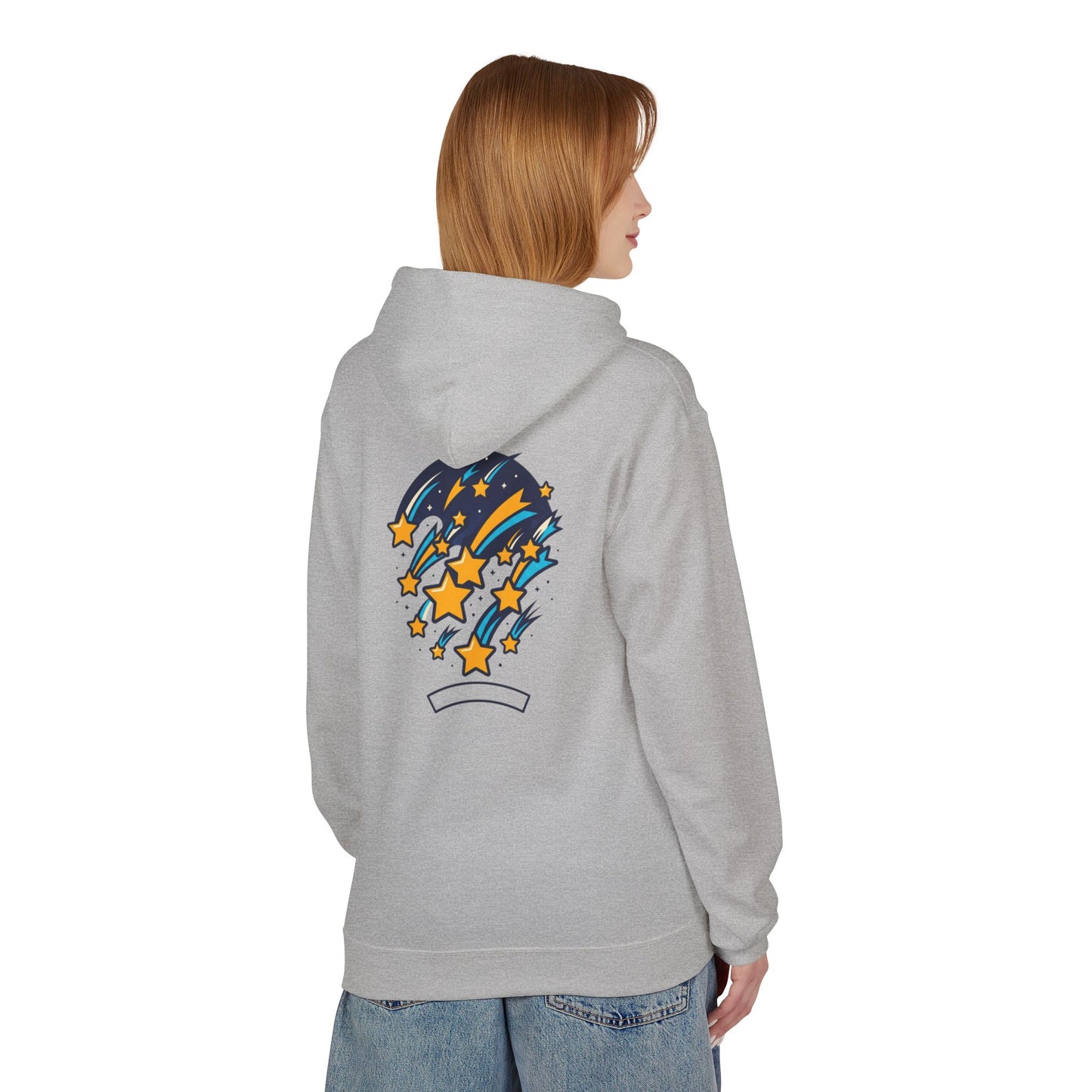 Starfall Hoodie – Shooting Stars Graphic Hoodie | Celestial Aesthetic, Cosmic Streetwear, Unisex Pullover