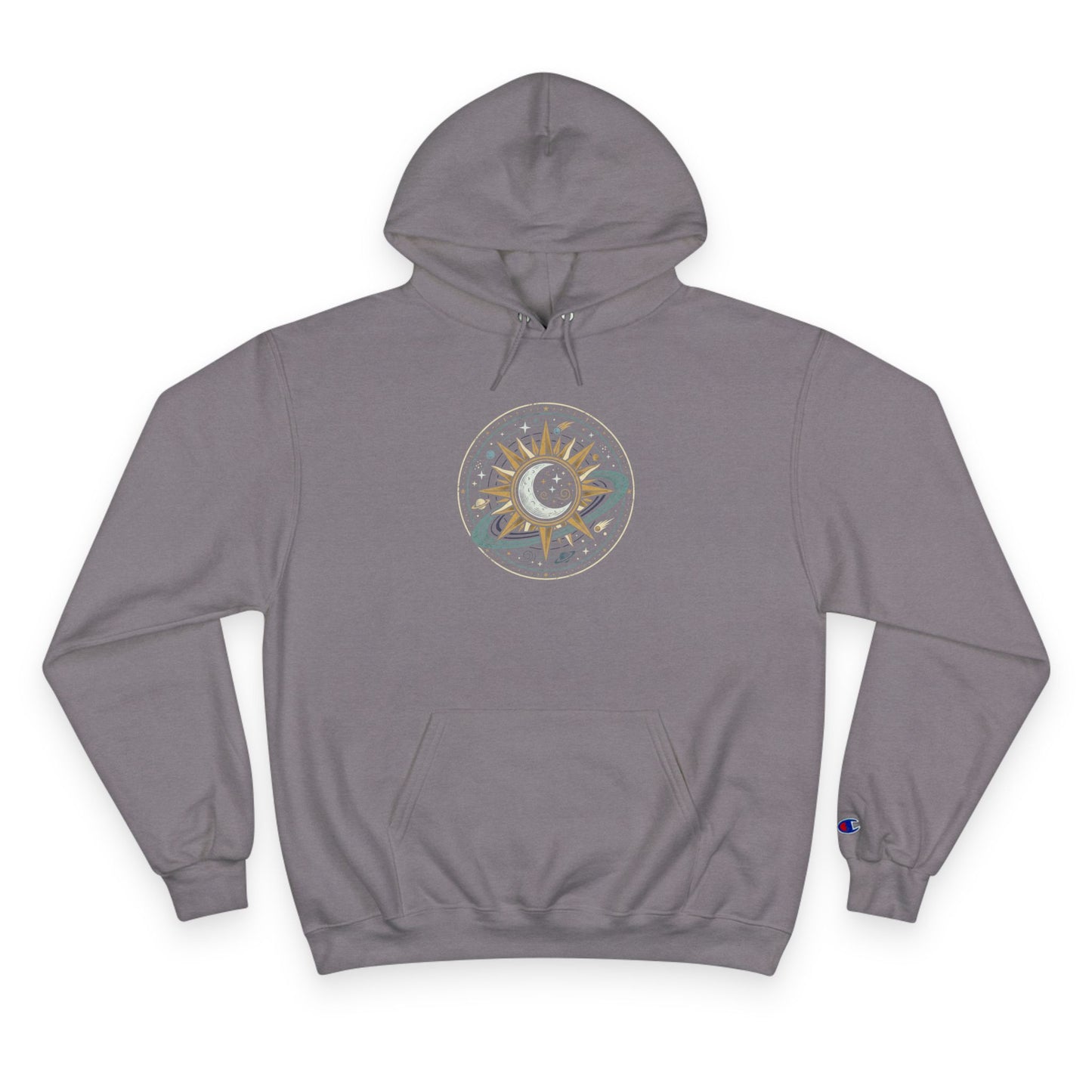Sun & Moon Hoodie – Celestial Balance Graphic Hoodie | Spiritual Cosmic Aesthetic, Minimal Astrology Hoodie, Unisex Hoodie