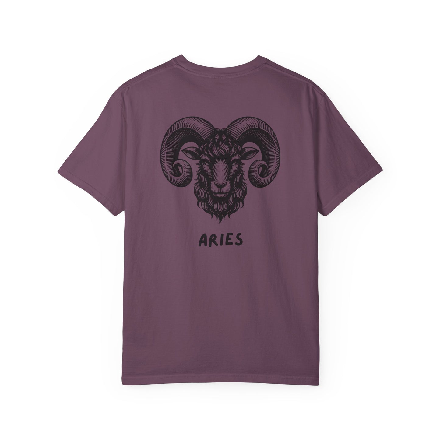 Aries Zodiac T-Shirt – Aries Ram Astrology Graphic Tee | Vintage Star Sign Shirt, Unisex Tee