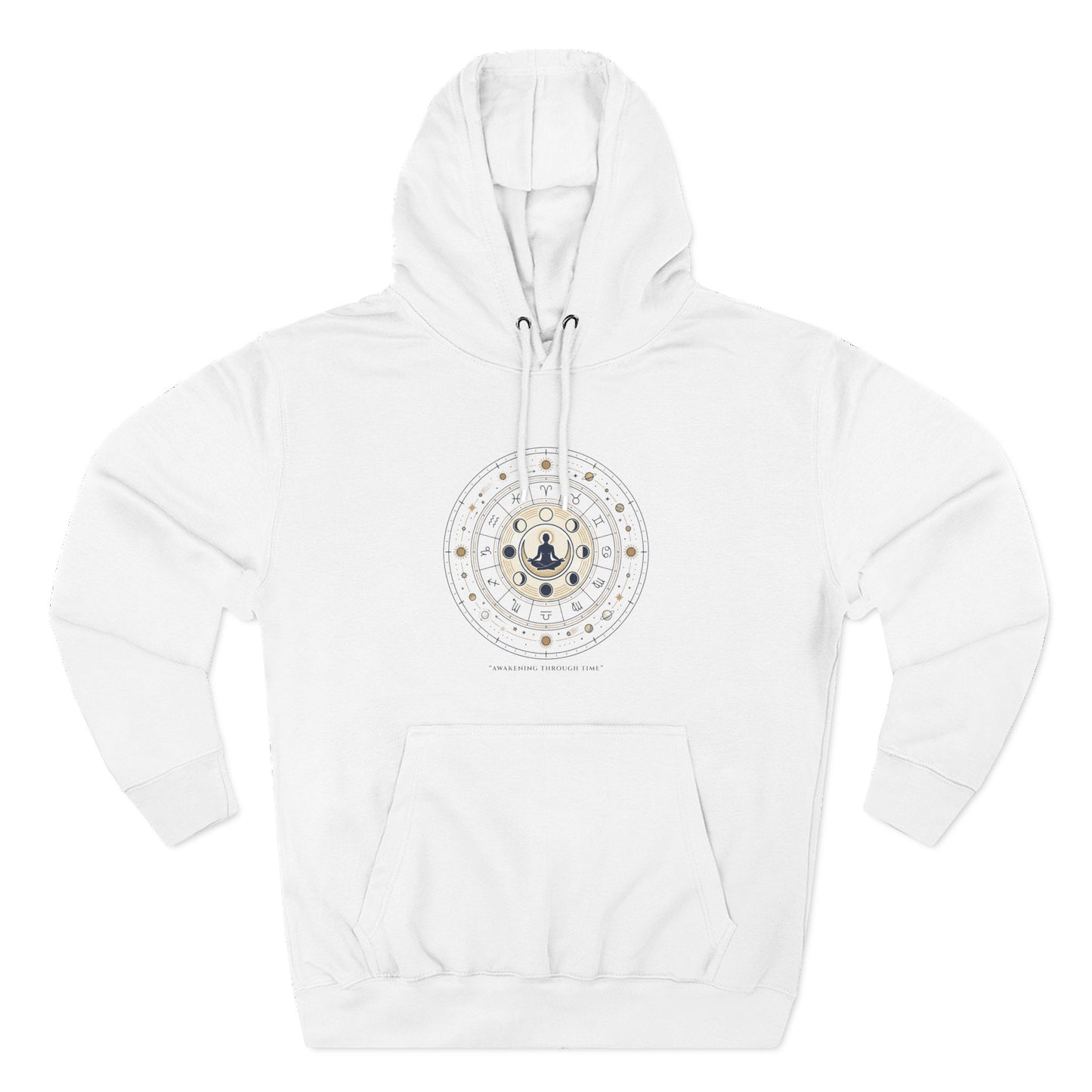 Zodiac Meditation Hoodie – Celestial Birth Chart Mandala Hoodie | Spiritual Astrology Sweatshirt, Unisex Hoodie