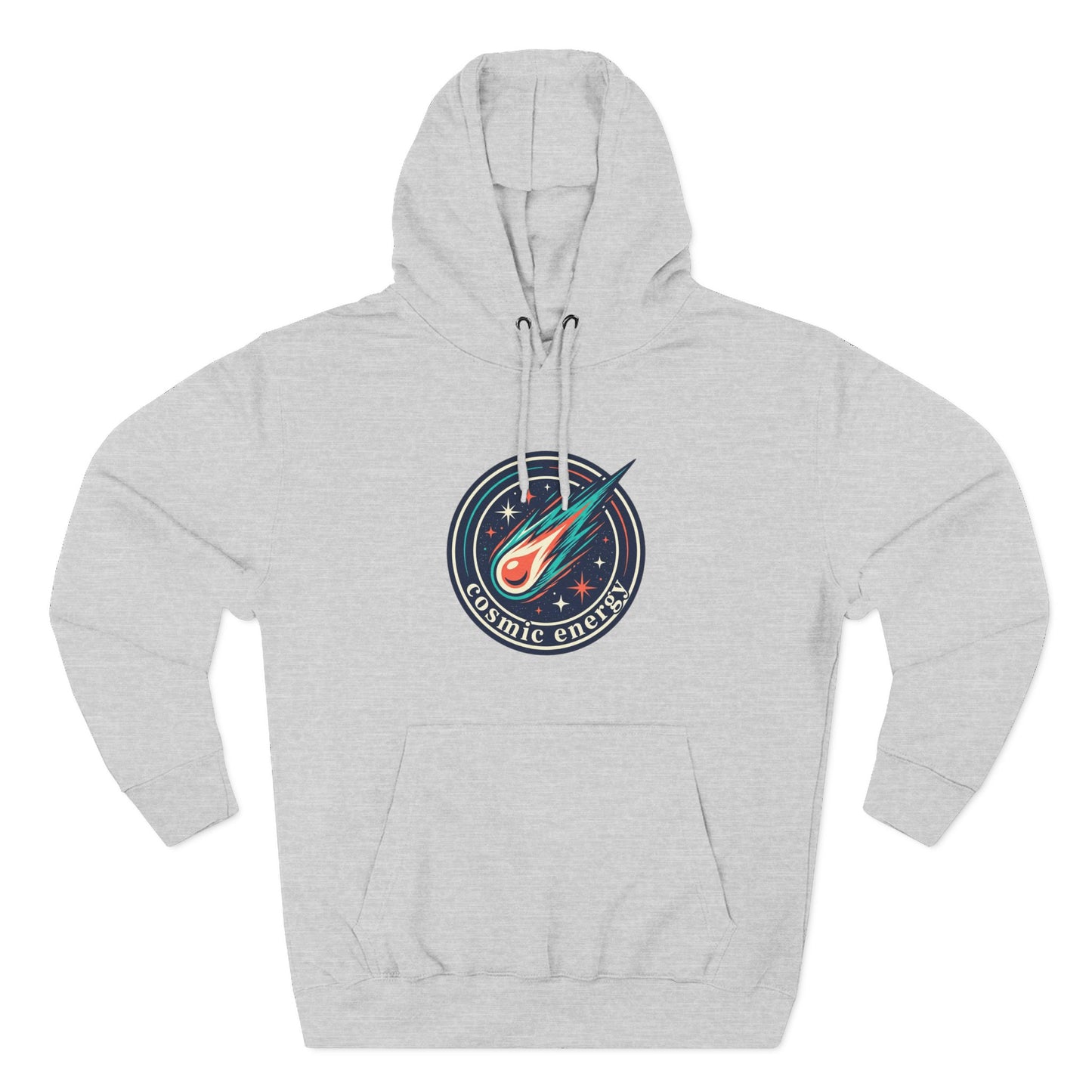 Cosmic Energy Hoodie – Meteor & Shooting Star Graphic Hoodie | Space Aesthetic, Celestial Streetwear, Unisex Hoodie