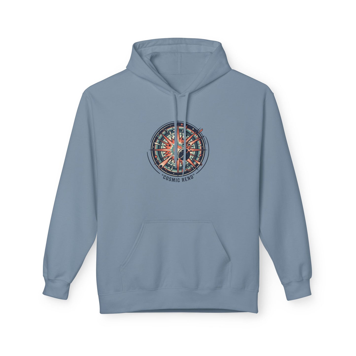 Cosmic Compass Hoodie – Retro Space Navigation Graphic Hoodie | Celestial Streetwear, Vintage Space Aesthetic, Unisex Hoodie