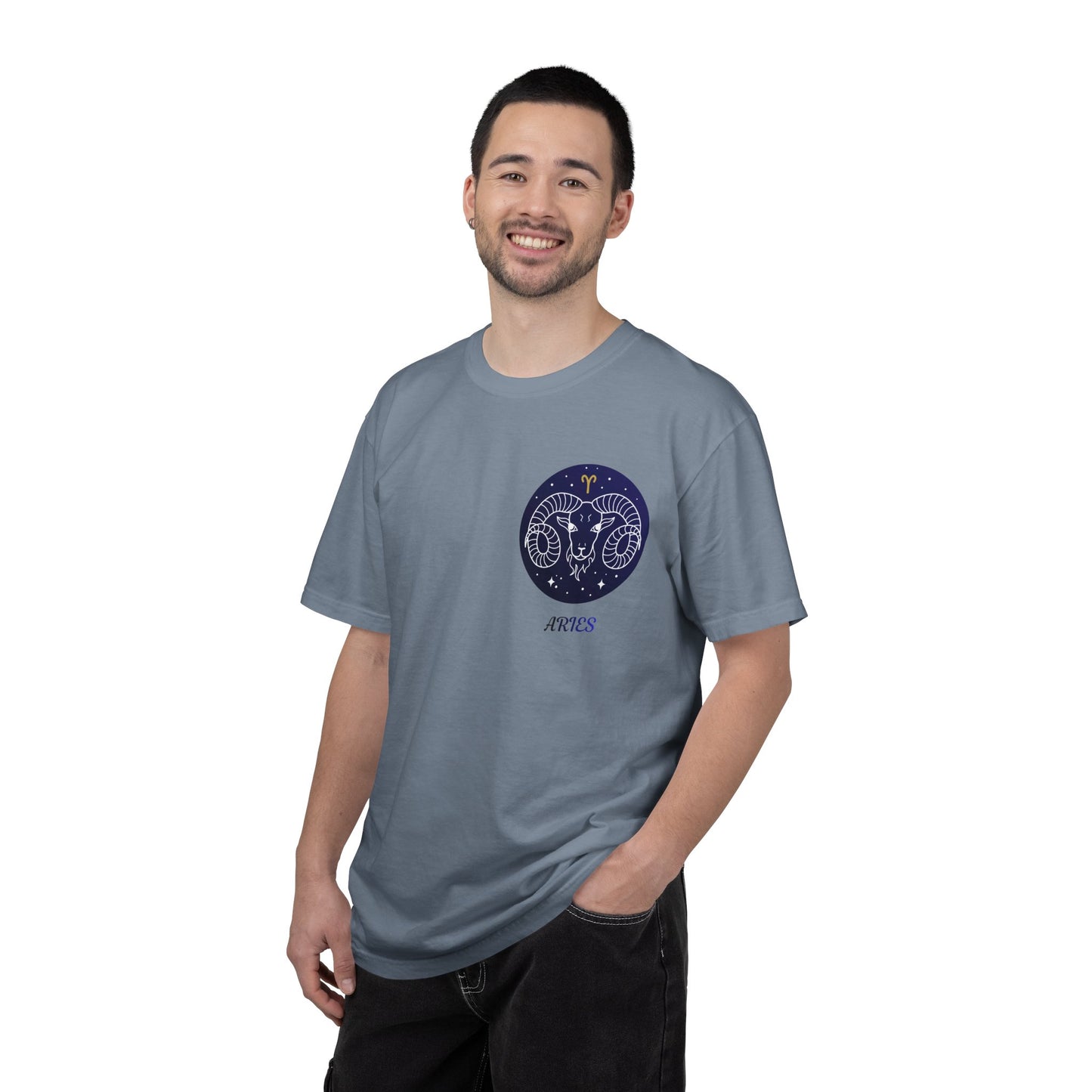 Aries Zodiac Ram T-Shirt – Constellation Astrology Graphic Tee | Minimal Celestial Shirt