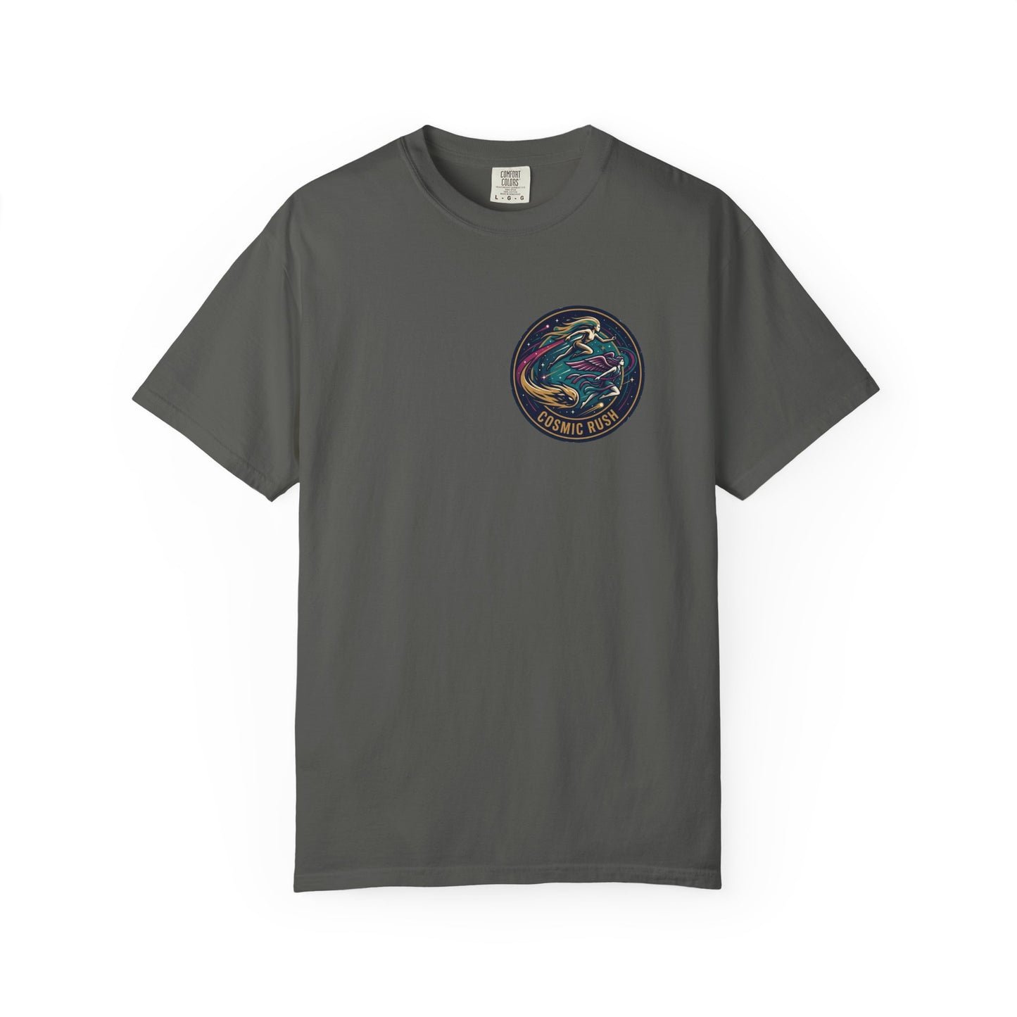 Cosmic Rush Skate T-Shirt – Retro Space Surf Graphic Tee | Vintage Cosmic Wave Shirt, Unisex Casual Tee