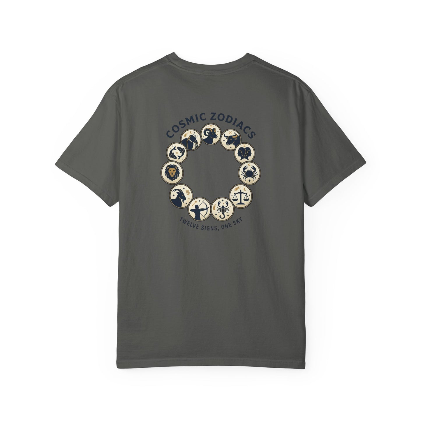 Zodiac Circle T-Shirt – Cosmic Zodiac Astrology Graphic Tee | Celestial Star Sign Shirt, Unisex Tee