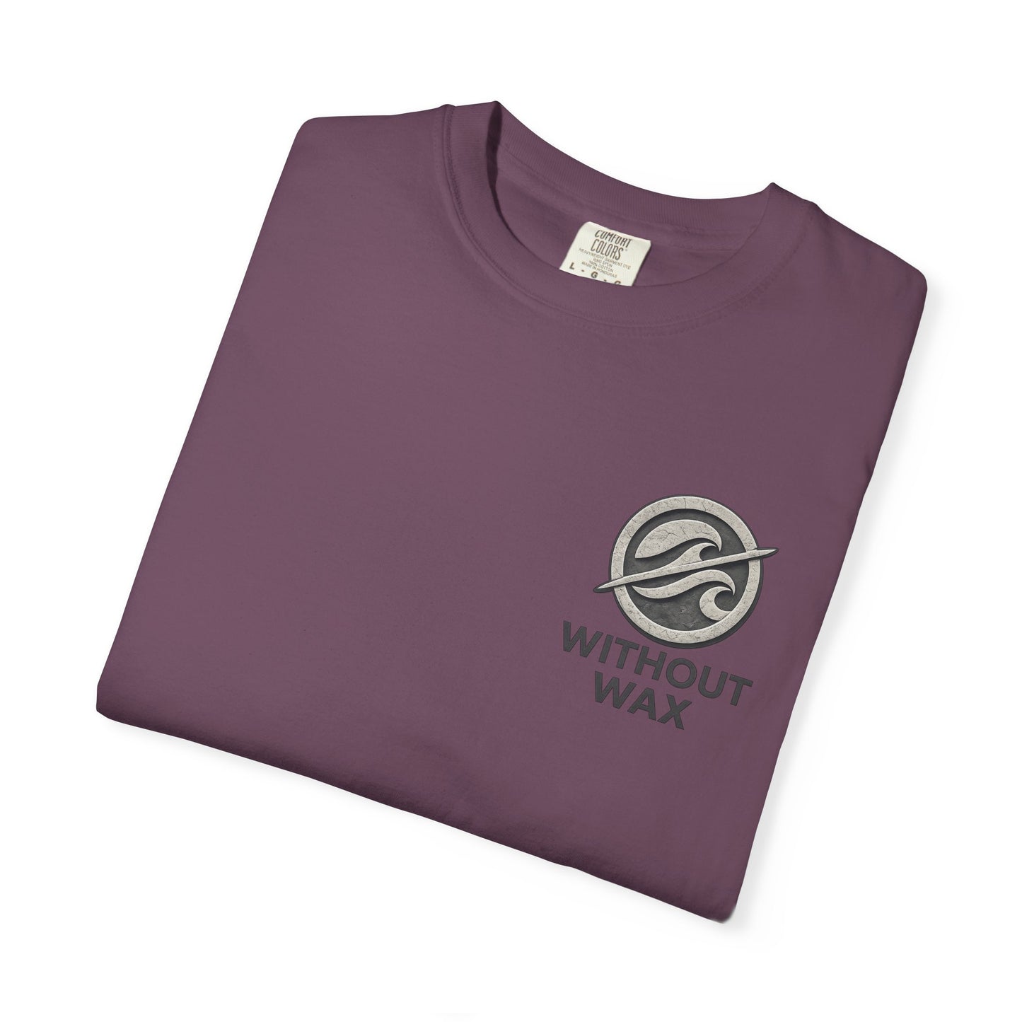 Without Wax Surf Logo T-Shirt – Coastal Wave Badge Graphic Tee | Vintage Streetwear Shirt