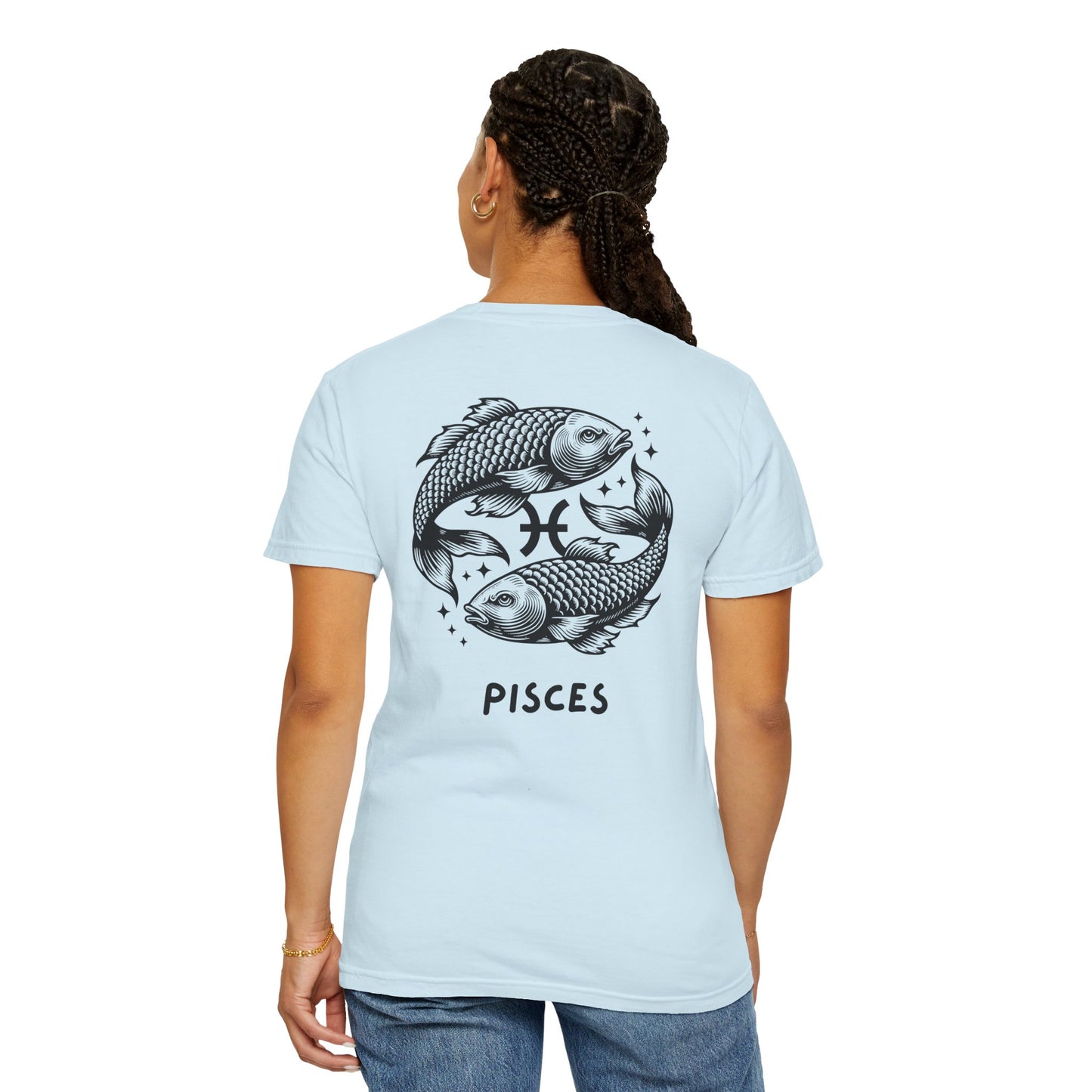 Pisces Zodiac T-Shirt – Pisces Fish Astrology Graphic Tee | Celestial Star Sign Shirt
