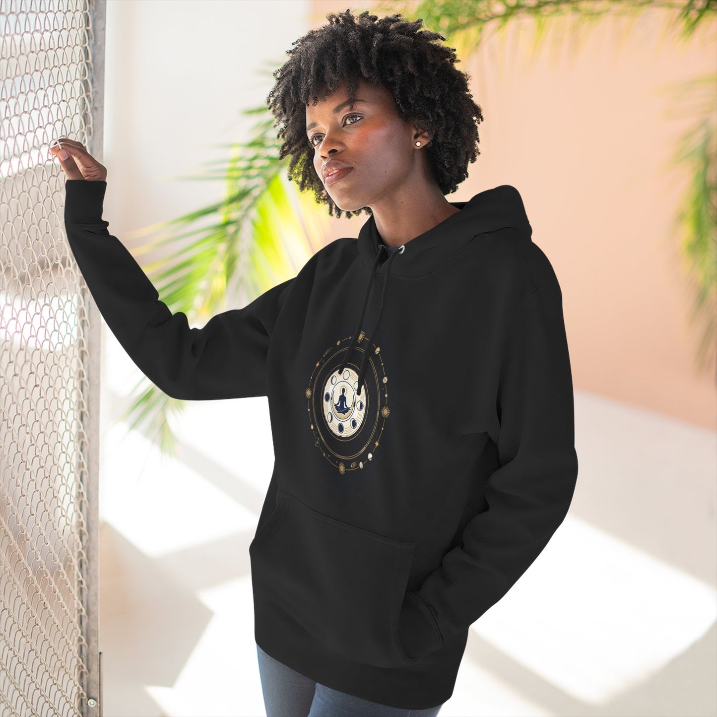 Zodiac Meditation Hoodie – Celestial Birth Chart Mandala Hoodie | Spiritual Astrology Sweatshirt, Unisex Hoodie