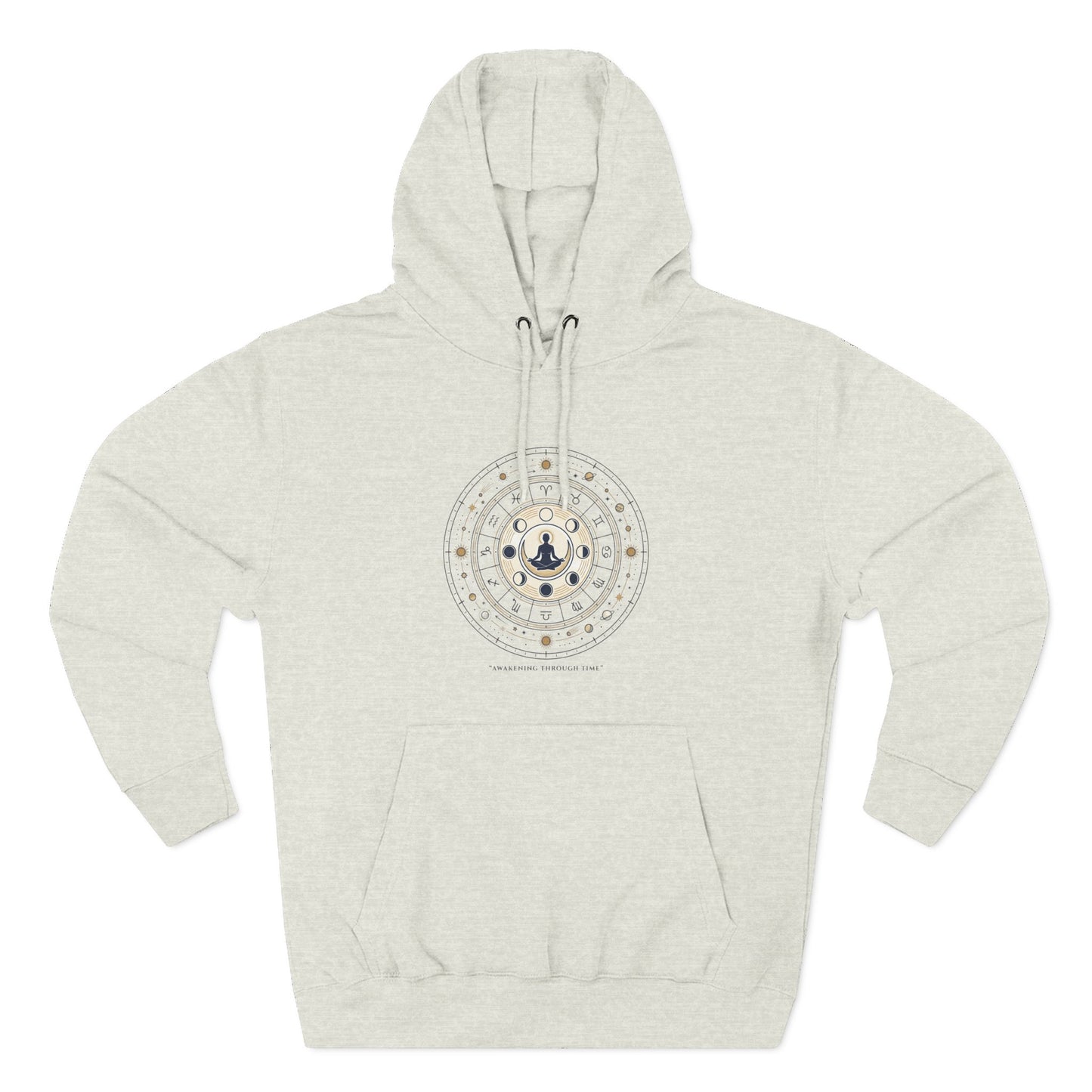 Zodiac Meditation Hoodie – Celestial Birth Chart Mandala Hoodie | Spiritual Astrology Sweatshirt, Unisex Hoodie