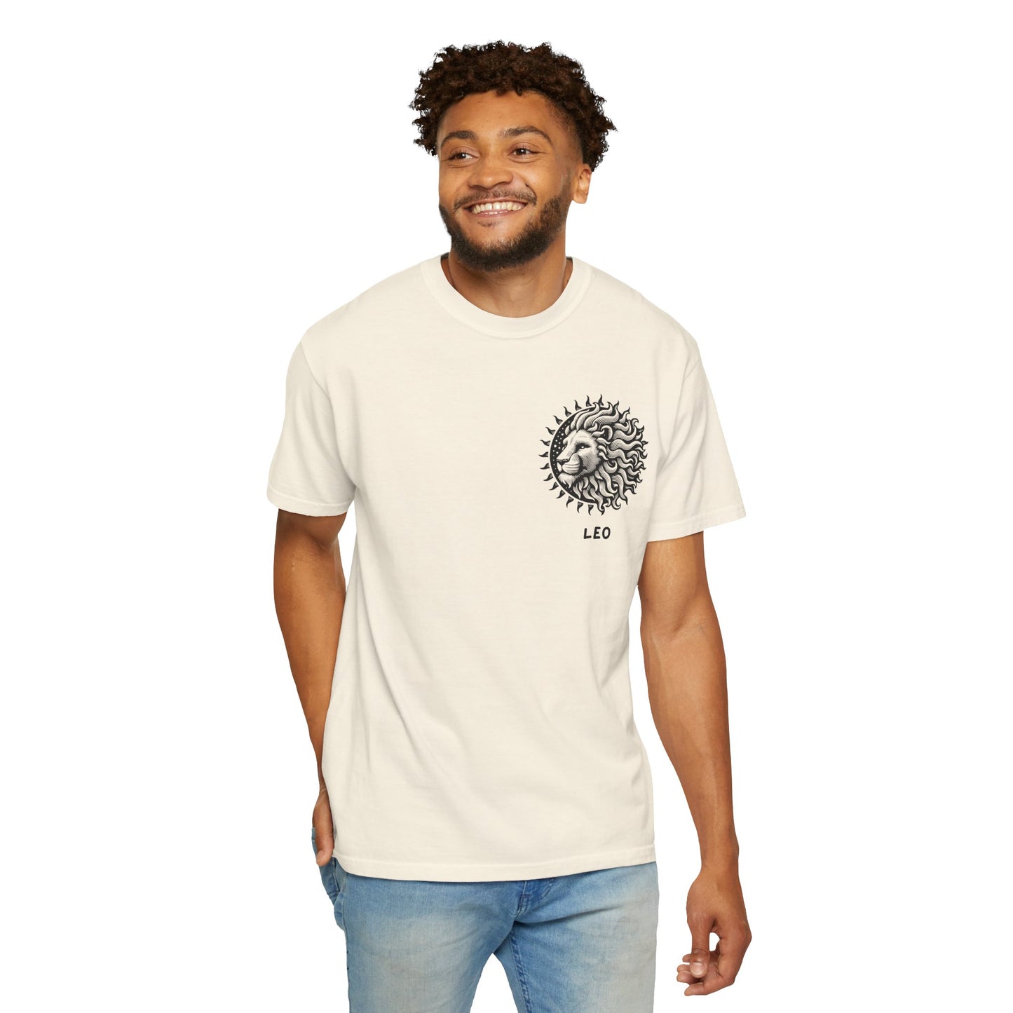 Leo Sun Lion T-Shirt – Zodiac Astrology Graphic Tee | Vintage Celestial Star Sign Shirt