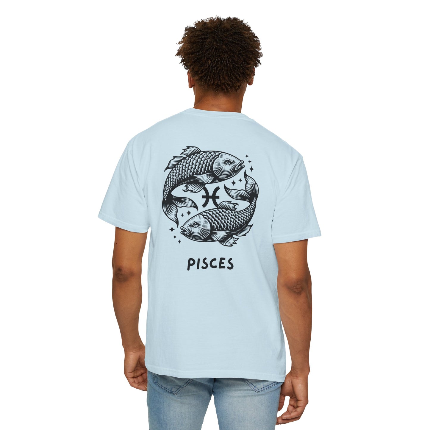 Pisces Zodiac T-Shirt – Pisces Fish Astrology Graphic Tee | Celestial Star Sign Shirt