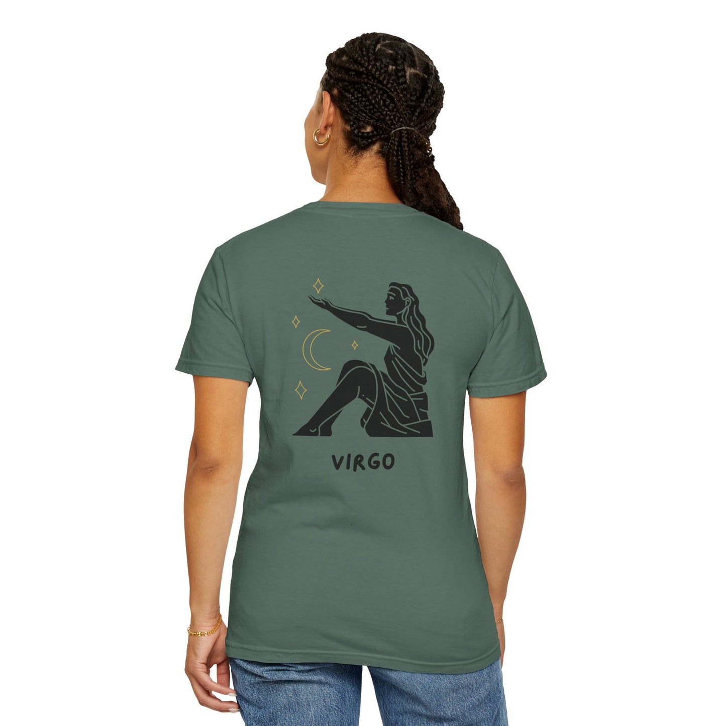 Virgo Zodiac T-Shirt – Minimalist Astrology Tee | Celestial Star Sign Graphic Shirt