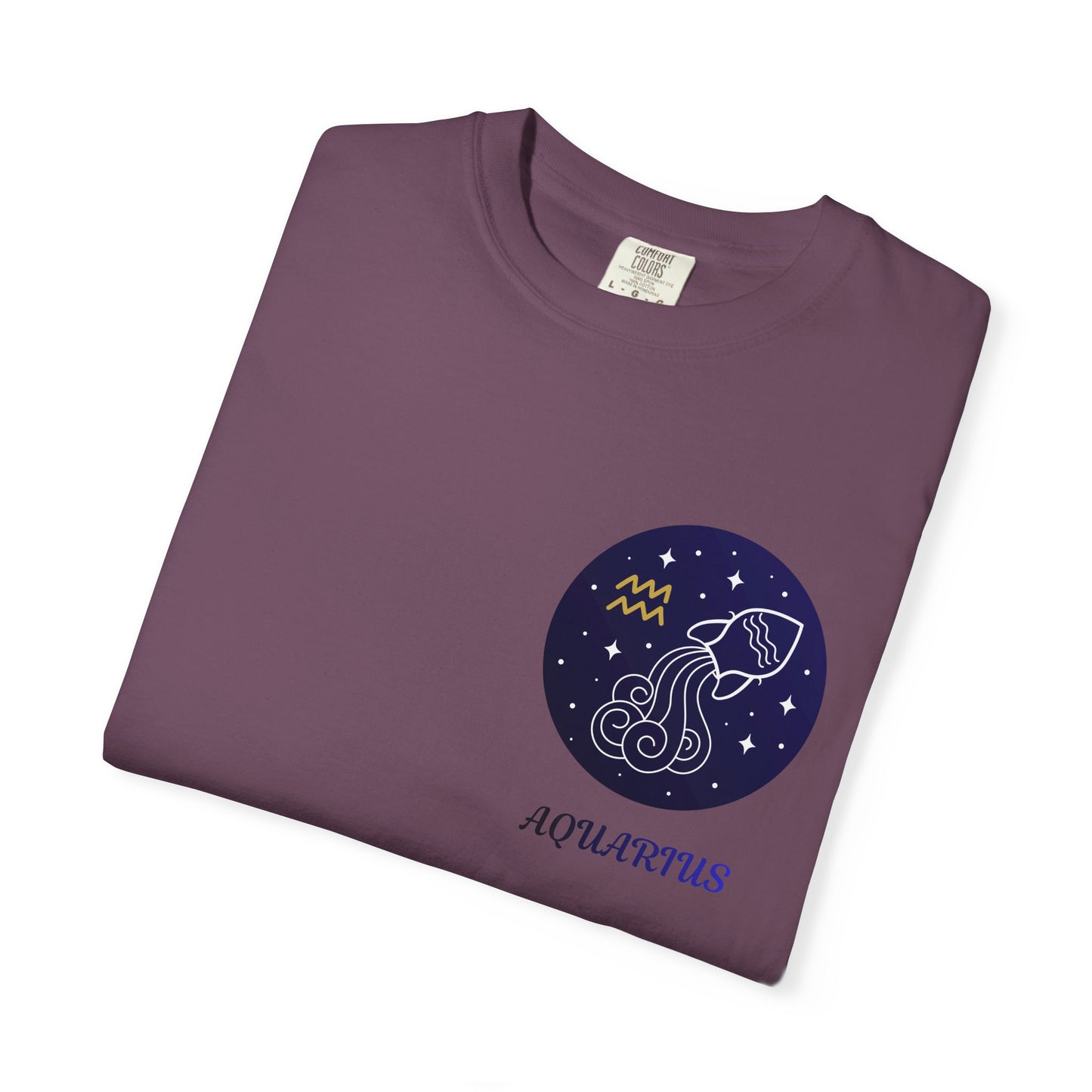 Aquarius Zodiac T-Shirt – Minimal Constellation Astrology Tee | Celestial Water Bearer Shirt