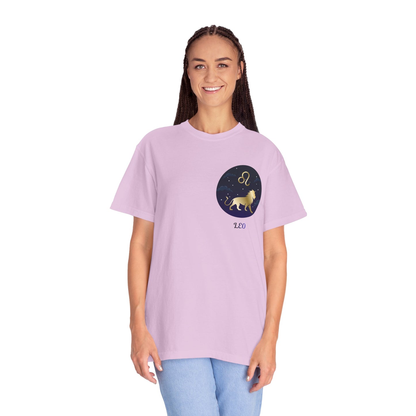 Leo Zodiac T-Shirt – Gold Lion Constellation Graphic Tee | Celestial Astrology Shirt