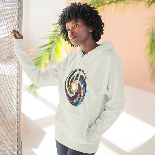 Swirl Sun Hoodie – Cosmic Spiral Sun Graphic Hoodie | Psychedelic Space Aesthetic, Celestial Streetwear, Unisex Hoodie