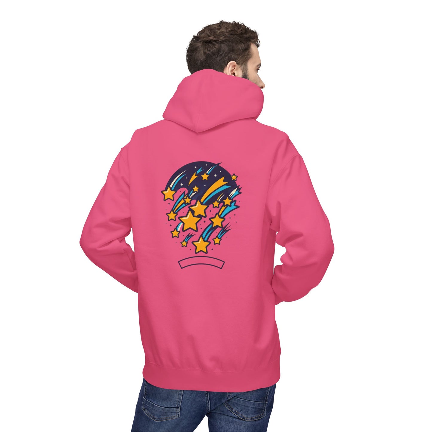Starfall Hoodie – Shooting Stars Graphic Hoodie | Celestial Aesthetic, Cosmic Streetwear, Unisex Pullover