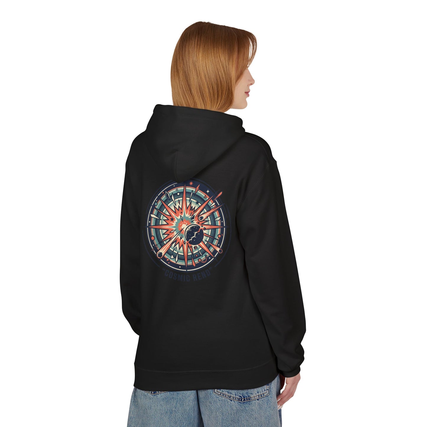 Cosmic Compass Hoodie – Retro Space Navigation Graphic Hoodie | Celestial Streetwear, Vintage Space Aesthetic, Unisex Hoodie
