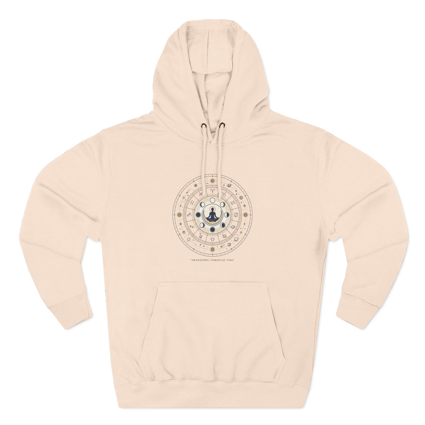 Zodiac Meditation Hoodie – Celestial Birth Chart Mandala Hoodie | Spiritual Astrology Sweatshirt, Unisex Hoodie