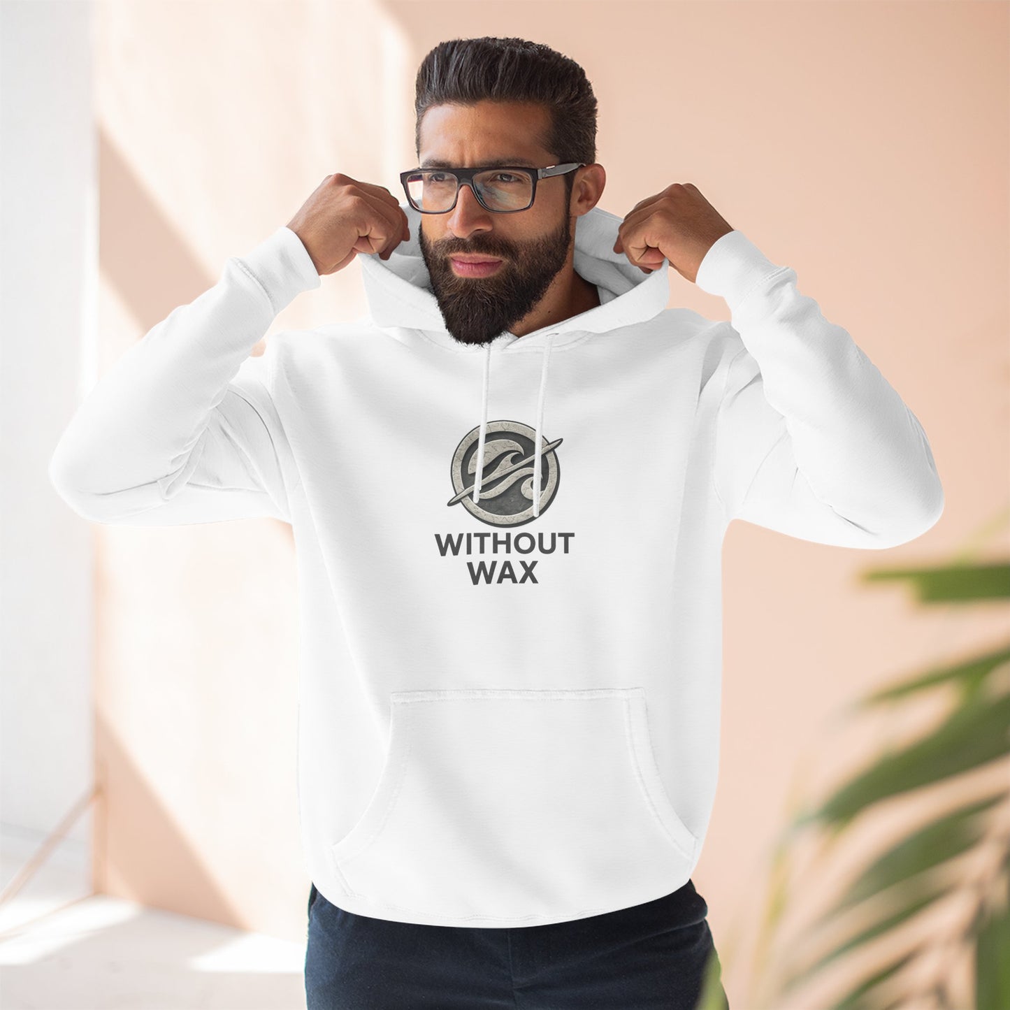 Without Wax Logo Hoodie – Minimal Surf Brand Pullover | Clean Streetwear Hoodie