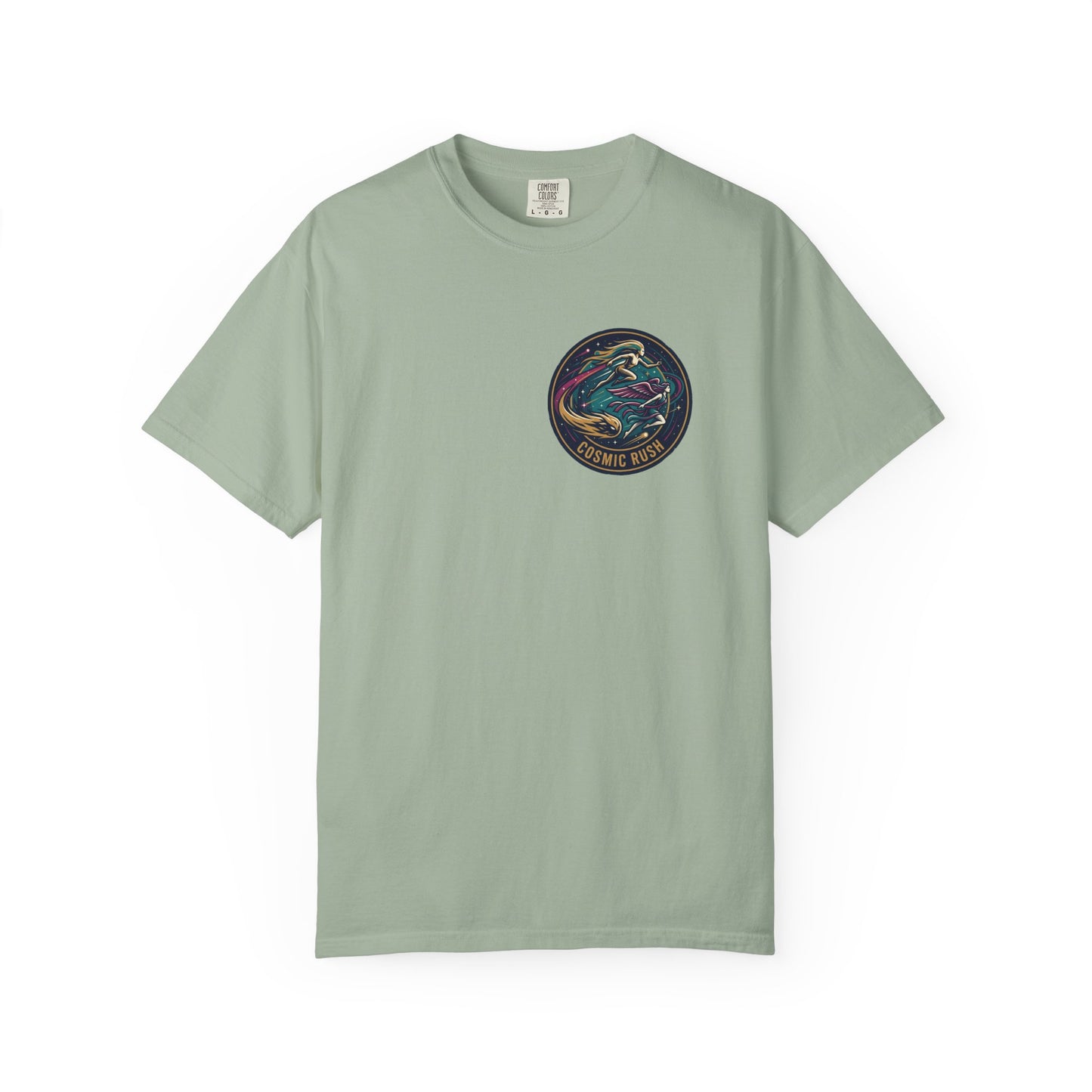 Cosmic Rush Skate T-Shirt – Retro Space Surf Graphic Tee | Vintage Cosmic Wave Shirt, Unisex Casual Tee