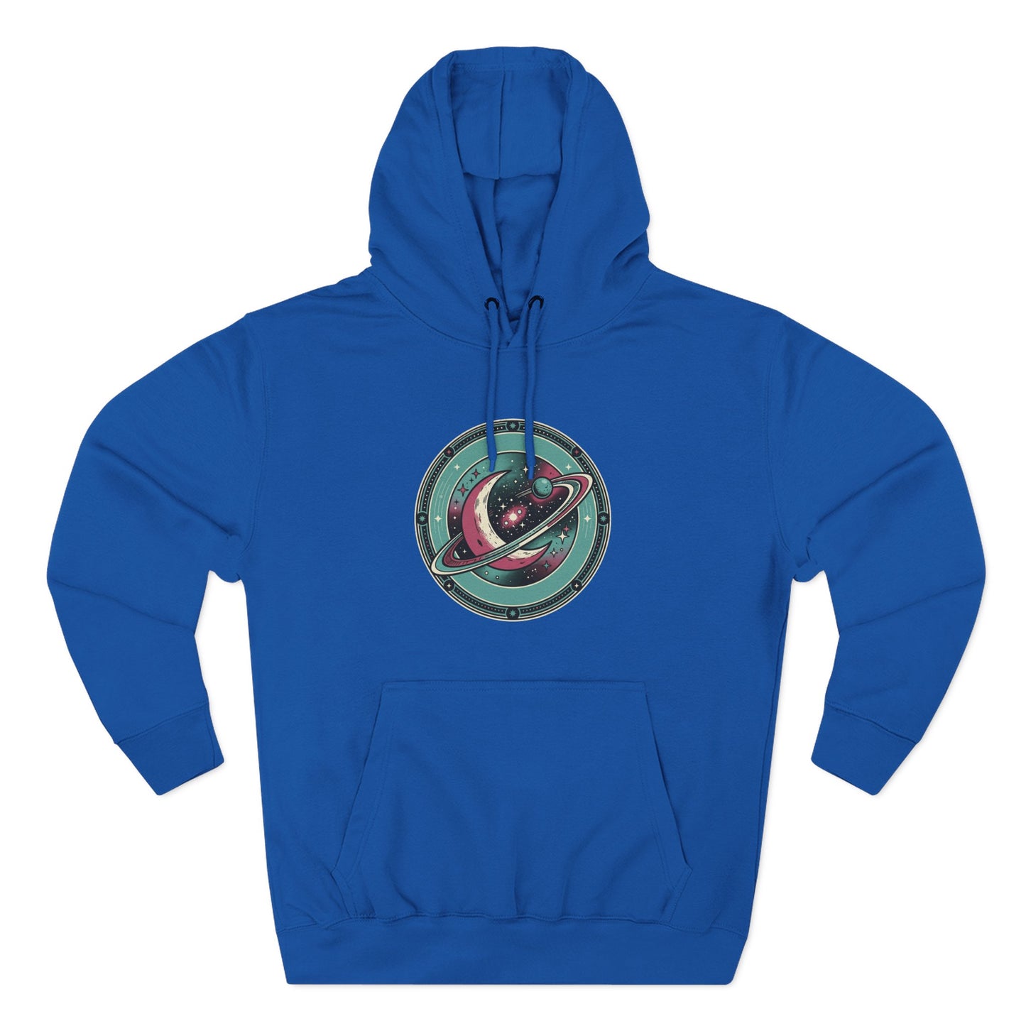 Saturn Planet Hoodie – Retro Space Ring Graphic Hoodie | Minimal Cosmic Aesthetic, Astronomy Hoodie, Unisex Hoodie