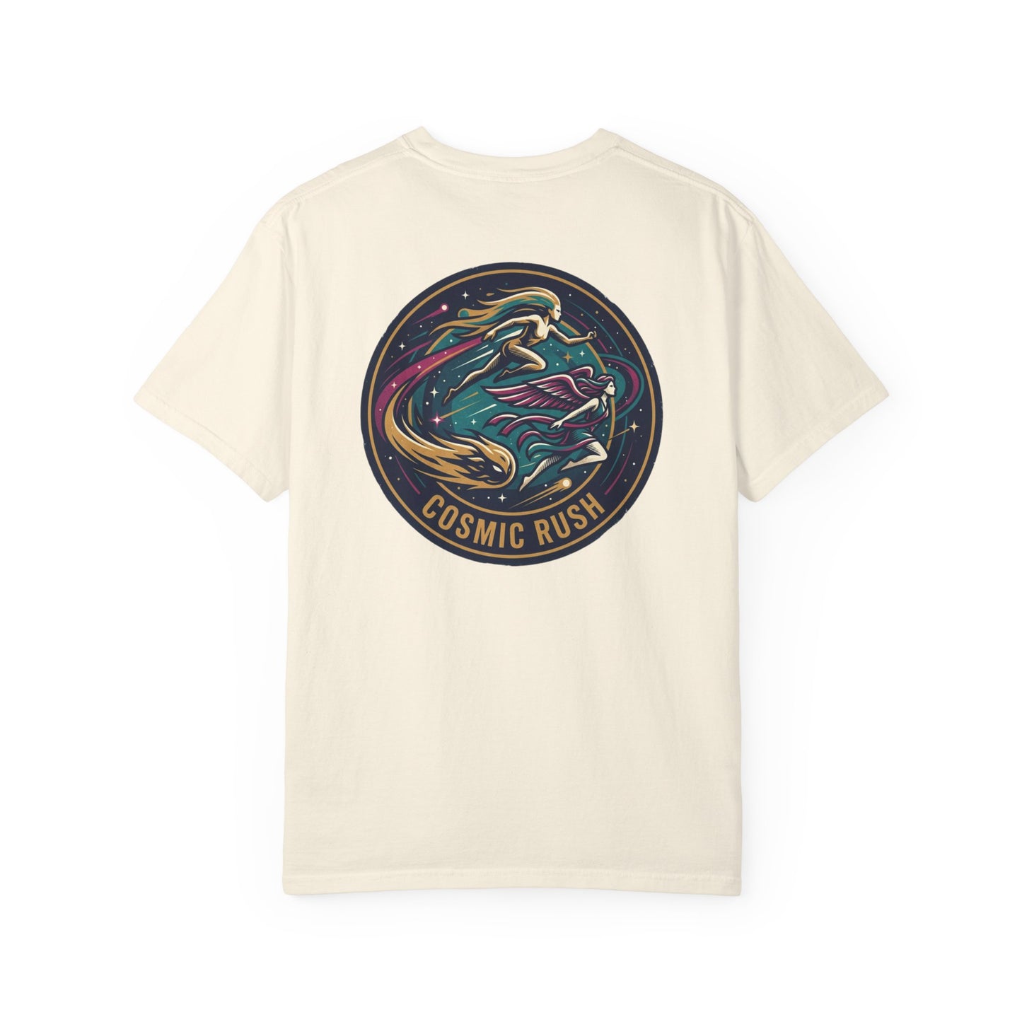Cosmic Rush Skate T-Shirt – Retro Space Surf Graphic Tee | Vintage Cosmic Wave Shirt, Unisex Casual Tee