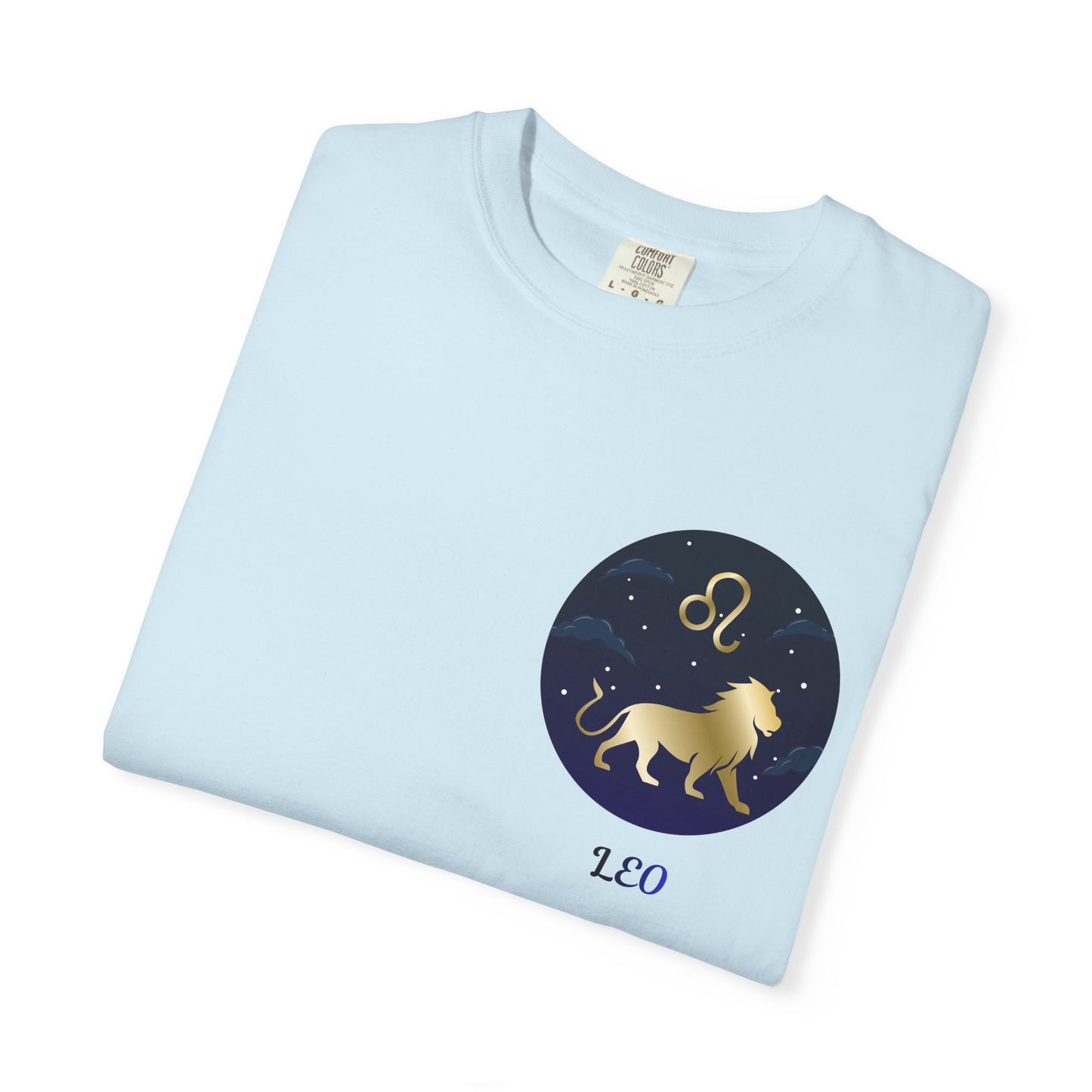 Leo Zodiac T-Shirt – Gold Lion Constellation Graphic Tee | Celestial Astrology Shirt
