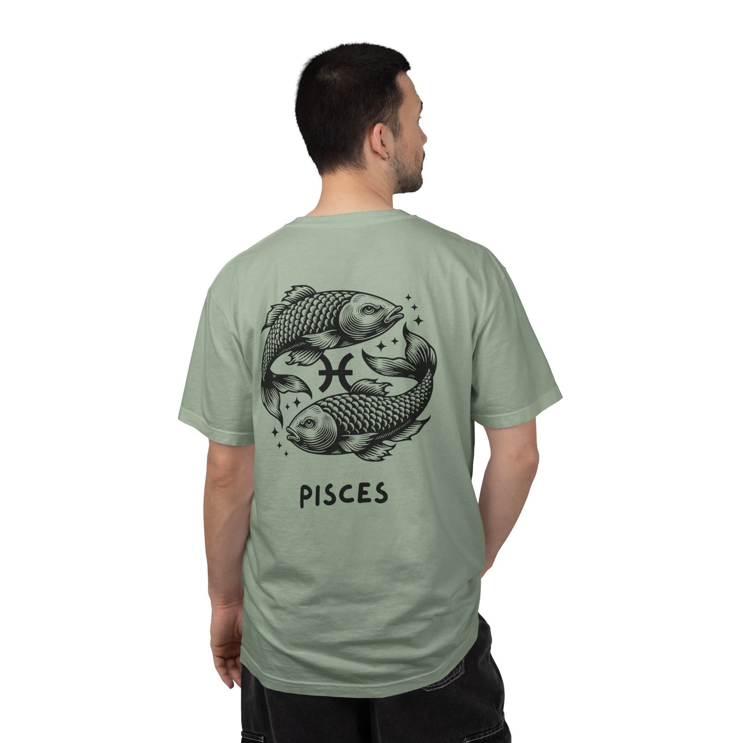 Pisces Zodiac T-Shirt – Pisces Fish Astrology Graphic Tee | Celestial Star Sign Shirt