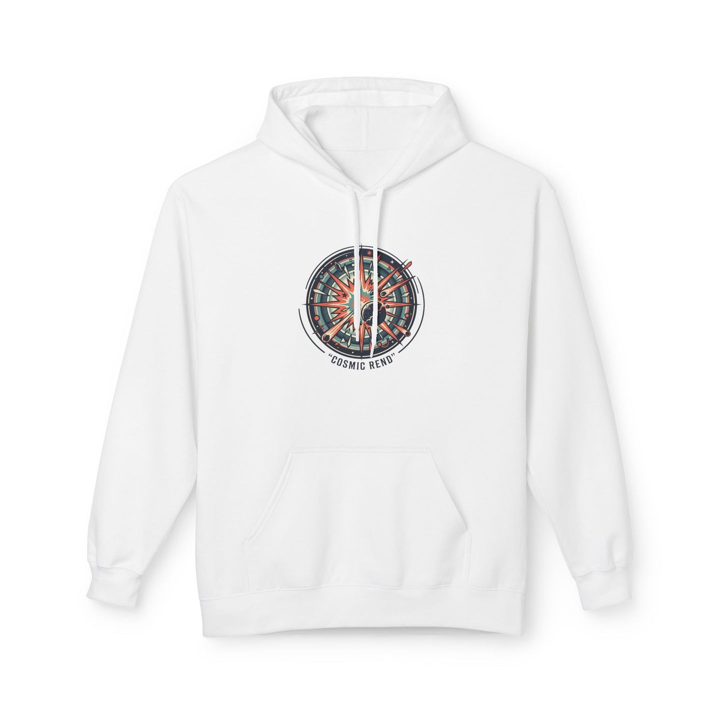 Cosmic Compass Hoodie – Retro Space Navigation Graphic Hoodie | Celestial Streetwear, Vintage Space Aesthetic, Unisex Hoodie