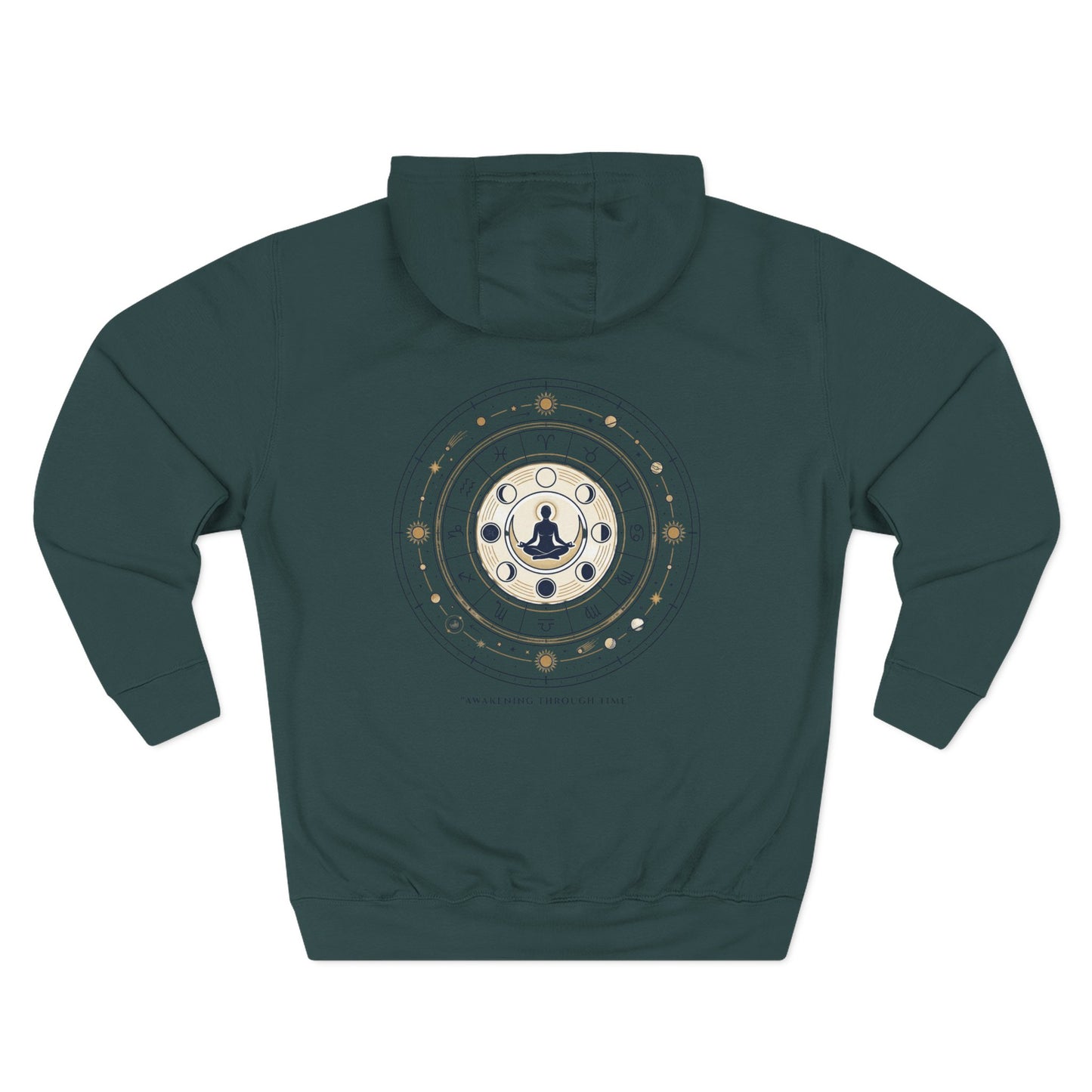 Zodiac Meditation Hoodie – Celestial Birth Chart Mandala Hoodie | Spiritual Astrology Sweatshirt, Unisex Hoodie