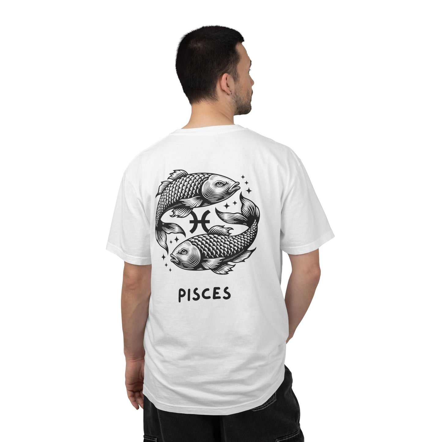 Pisces Zodiac T-Shirt – Pisces Fish Astrology Graphic Tee | Celestial Star Sign Shirt