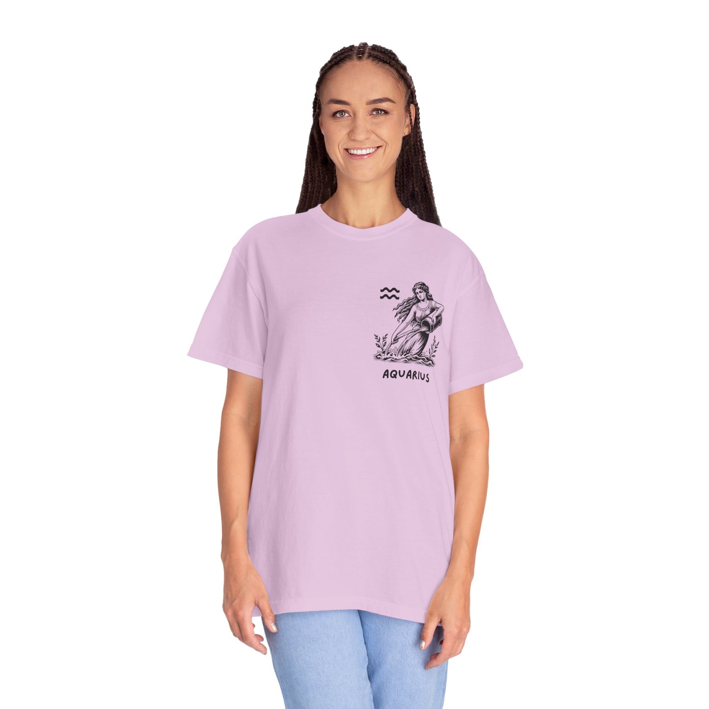 Aquarius Zodiac T-Shirt – Vintage Water Bearer Astrology Tee | Celestial Star Sign Shirt