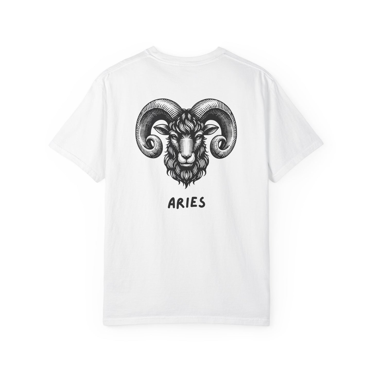 Aries Zodiac T-Shirt – Aries Ram Astrology Graphic Tee | Vintage Star Sign Shirt, Unisex Tee