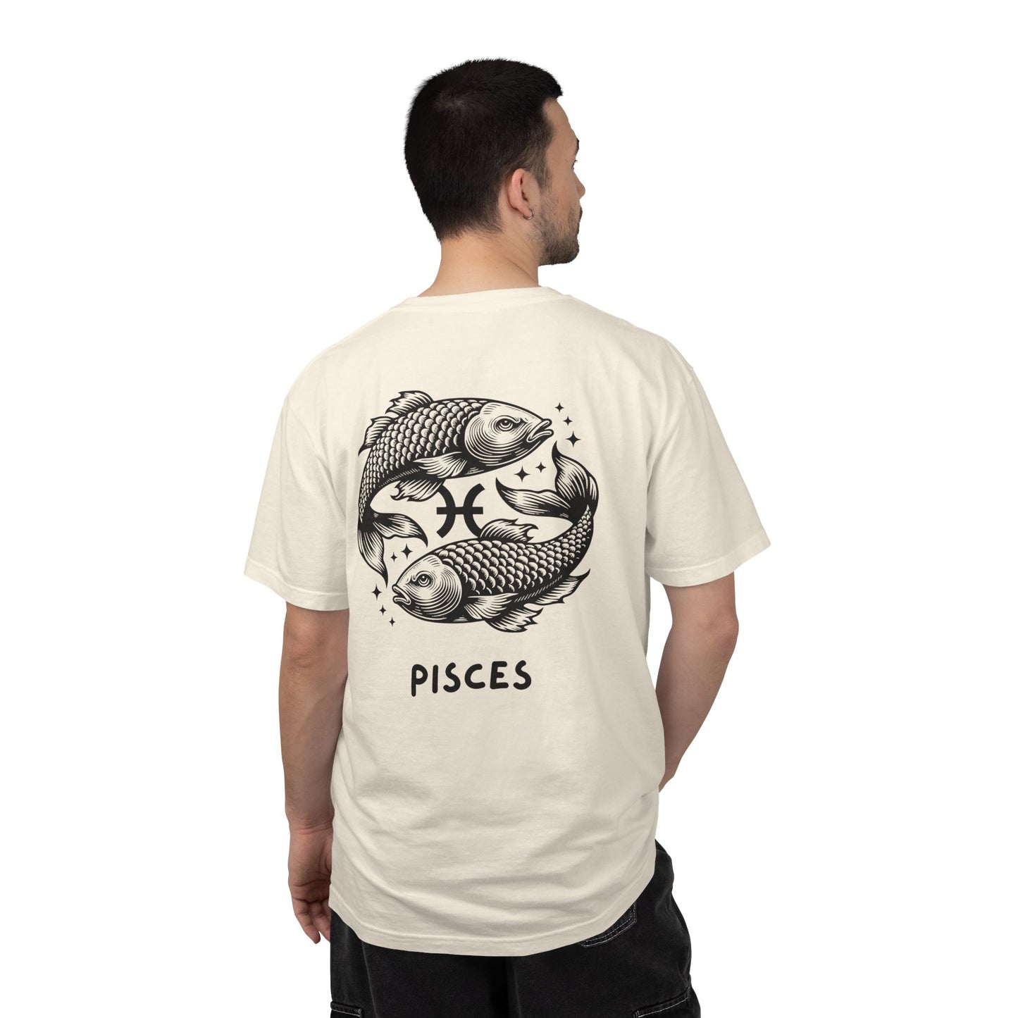 Pisces Zodiac T-Shirt – Pisces Fish Astrology Graphic Tee | Celestial Star Sign Shirt