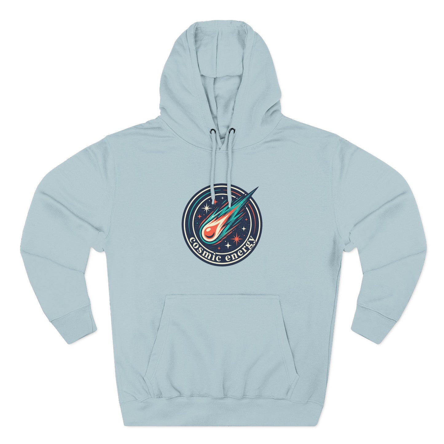 Cosmic Energy Hoodie – Meteor & Shooting Star Graphic Hoodie | Space Aesthetic, Celestial Streetwear, Unisex Hoodie