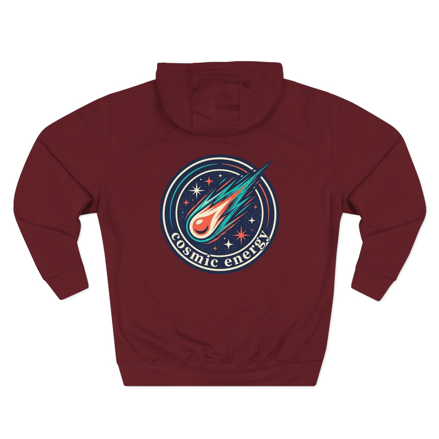 Cosmic Energy Hoodie – Meteor & Shooting Star Graphic Hoodie | Space Aesthetic, Celestial Streetwear, Unisex Hoodie
