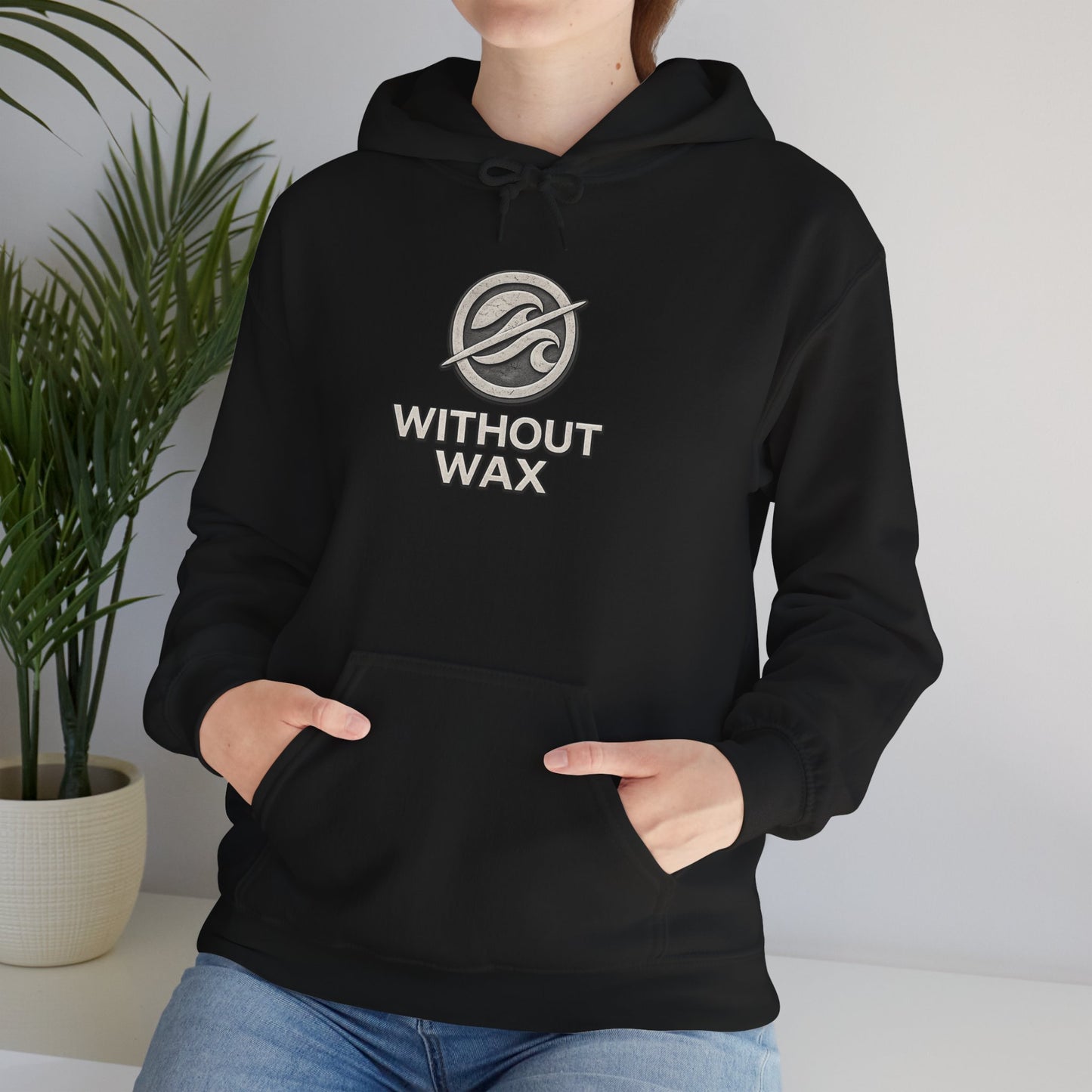 Without Wax Hoodie – “Bring People Up” Motivational Graphic Sweatshirt | Minimal Inspirational Streetwear