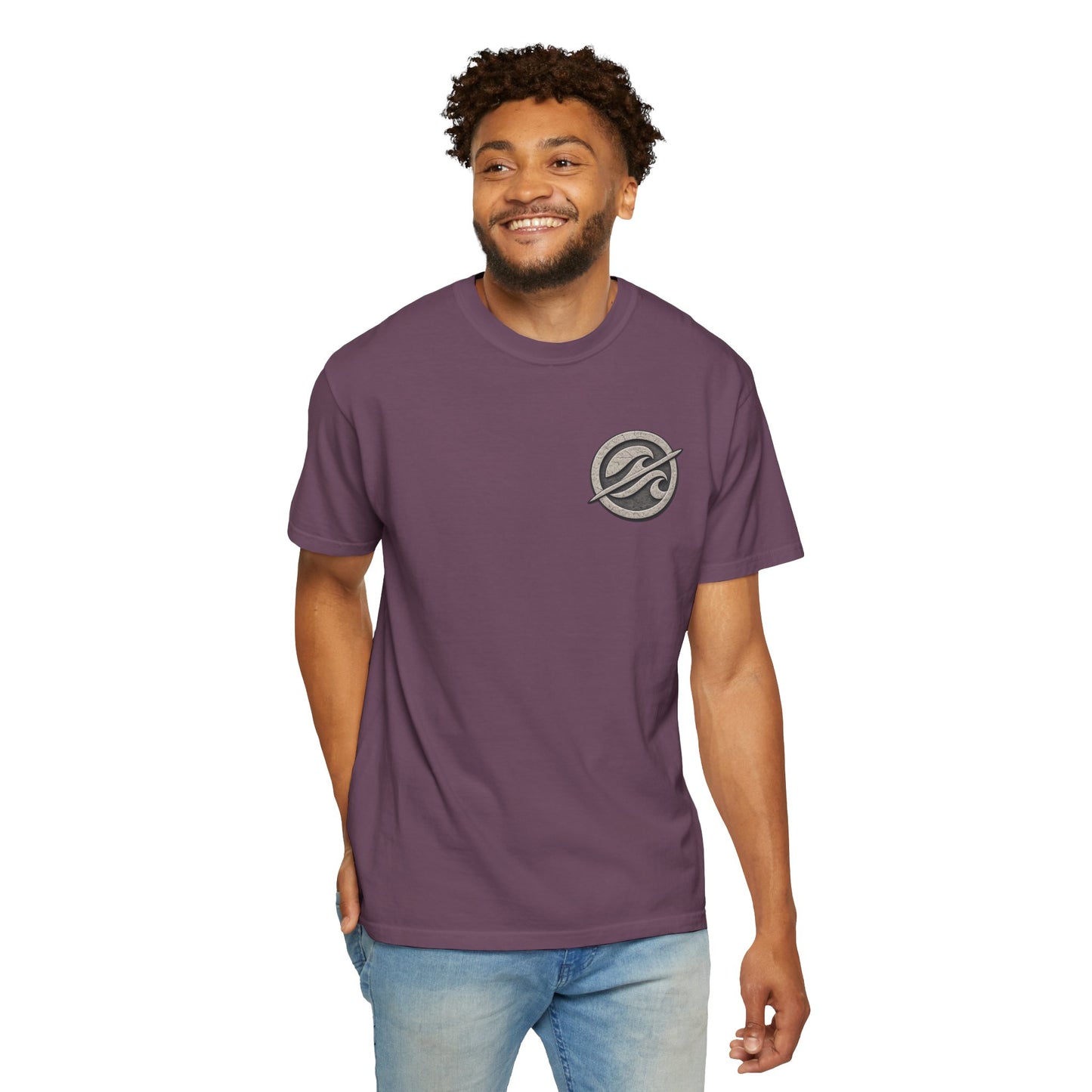 Surf Badge T-Shirt – Retro Wave Logo Tee | Vintage Coastal Streetwear Shirt
