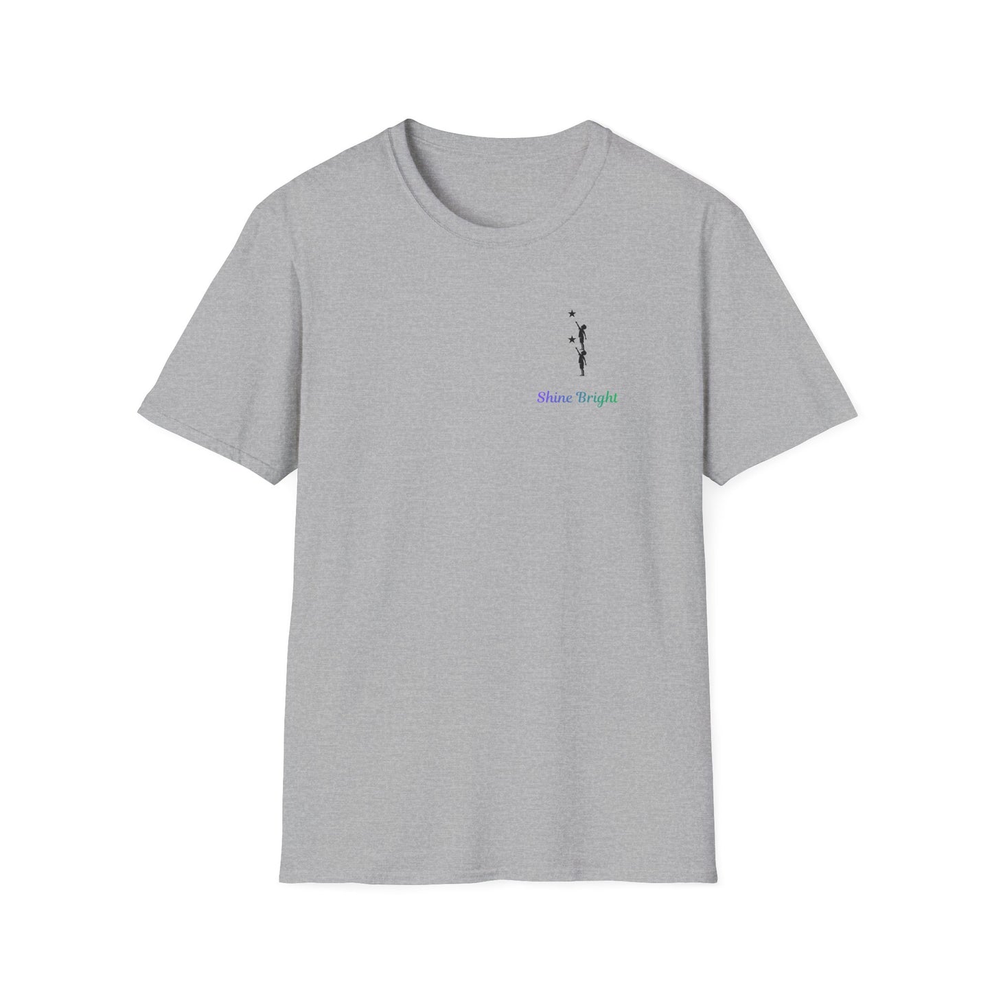 Shine Bright T-Shirt – Inspirational Star Graphic Tee | Minimal Positive Message Shirt